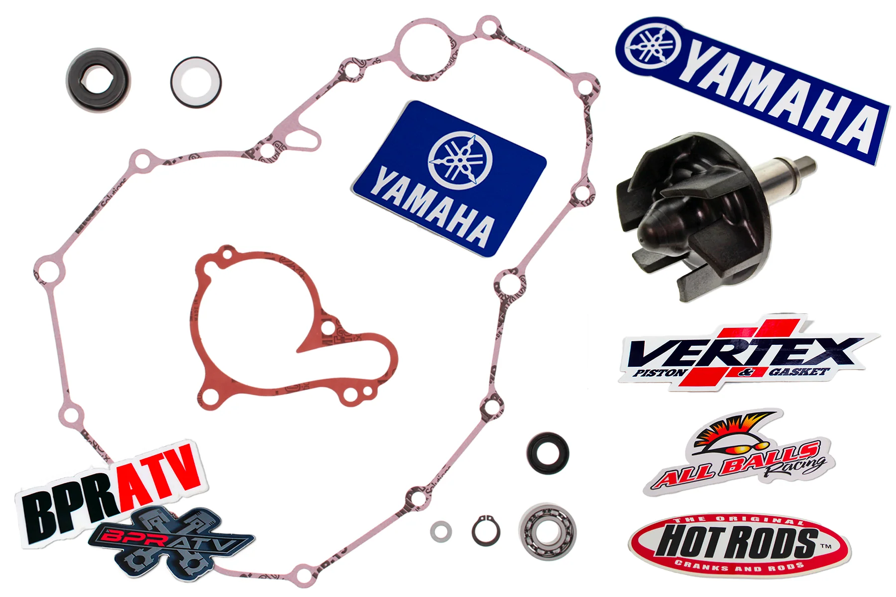 BPRATV Water Pump Rebuild Kit CNC Billet Impeller YFZ450R YFZ 450R/X Seal Gasket - Image 6