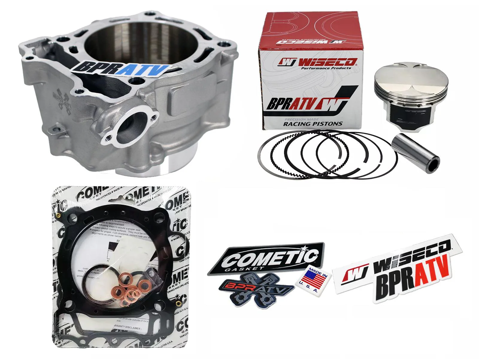 Yamaha YFZ450 95mm Stock Cylinder Wiseco Piston & Crank Motor Engine Rebuild Kit - Image 2