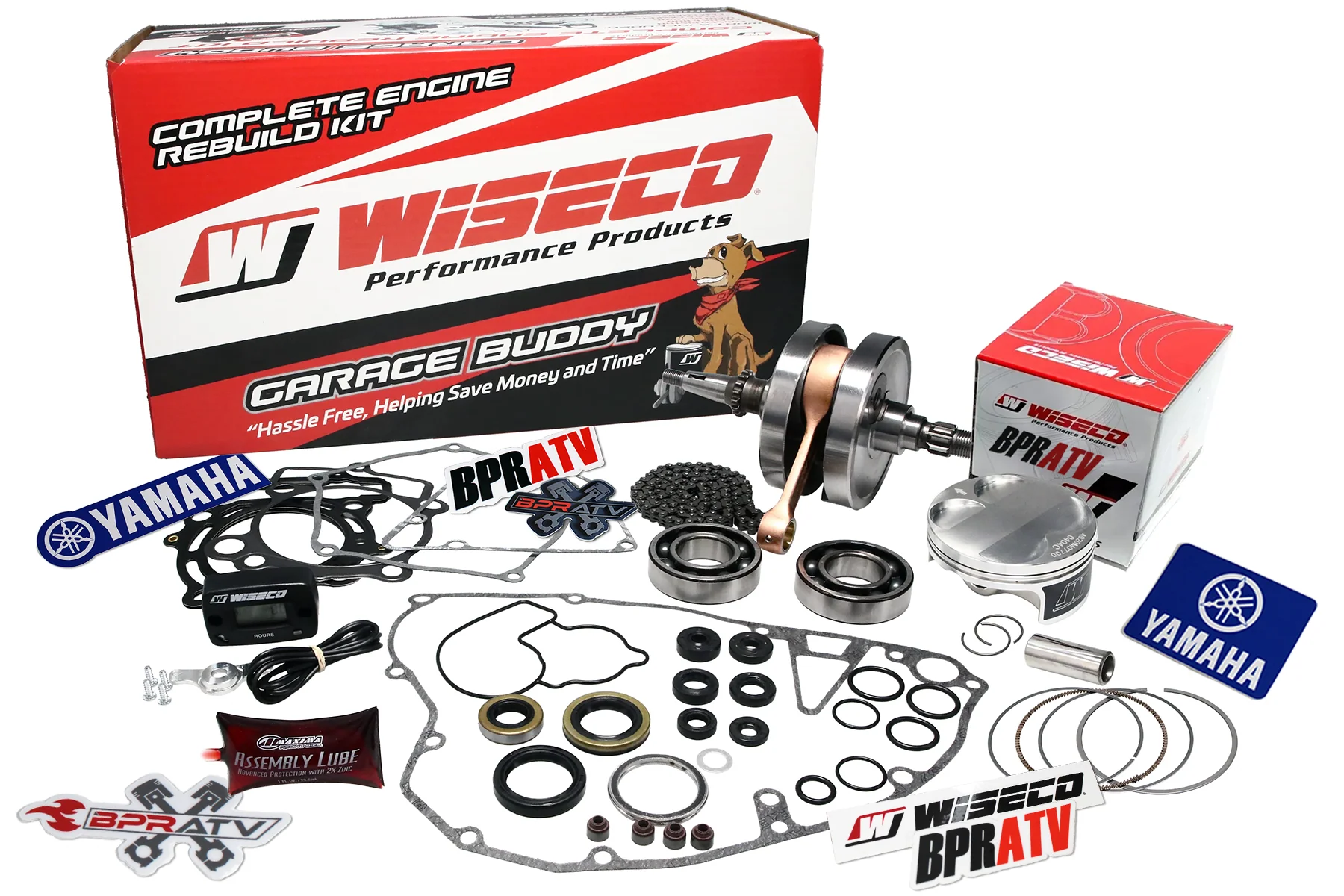 Yamaha YFZ450 95mm Stock Cylinder Wiseco Piston & Crank Motor Engine Rebuild Kit - Image 3