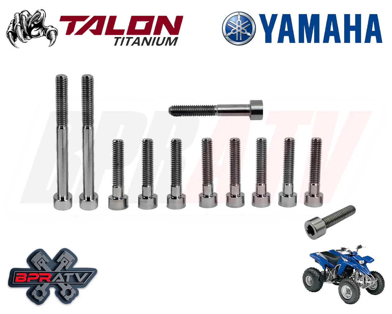 Yamaha Banshee 350 Side Cover Bolts Titanium Left & Right Engine Cover Bolt Kit! - Image 21