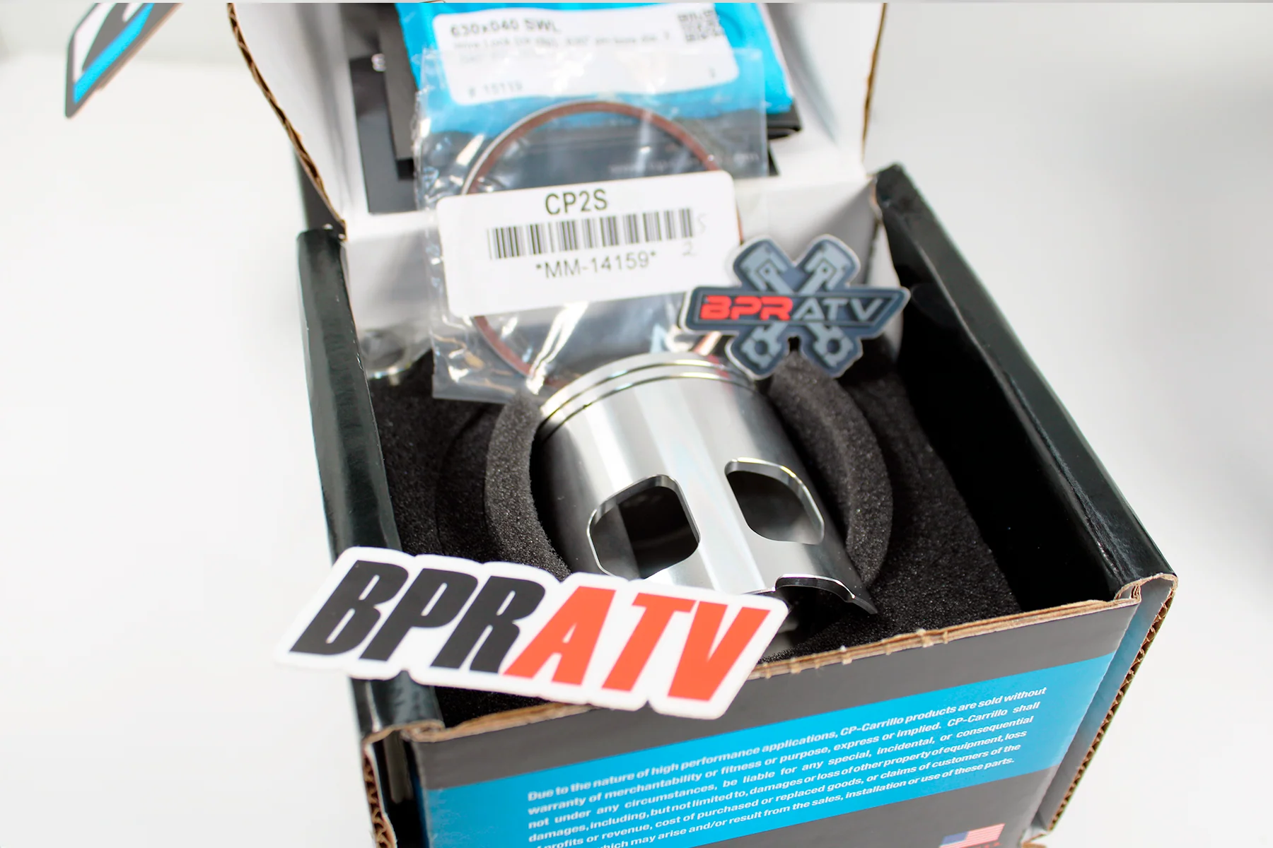 BPRATV Yamaha Banshee 370cc 66mm Big Bore CP Carrillo Piston Top End Rebuild Kit - Image 14