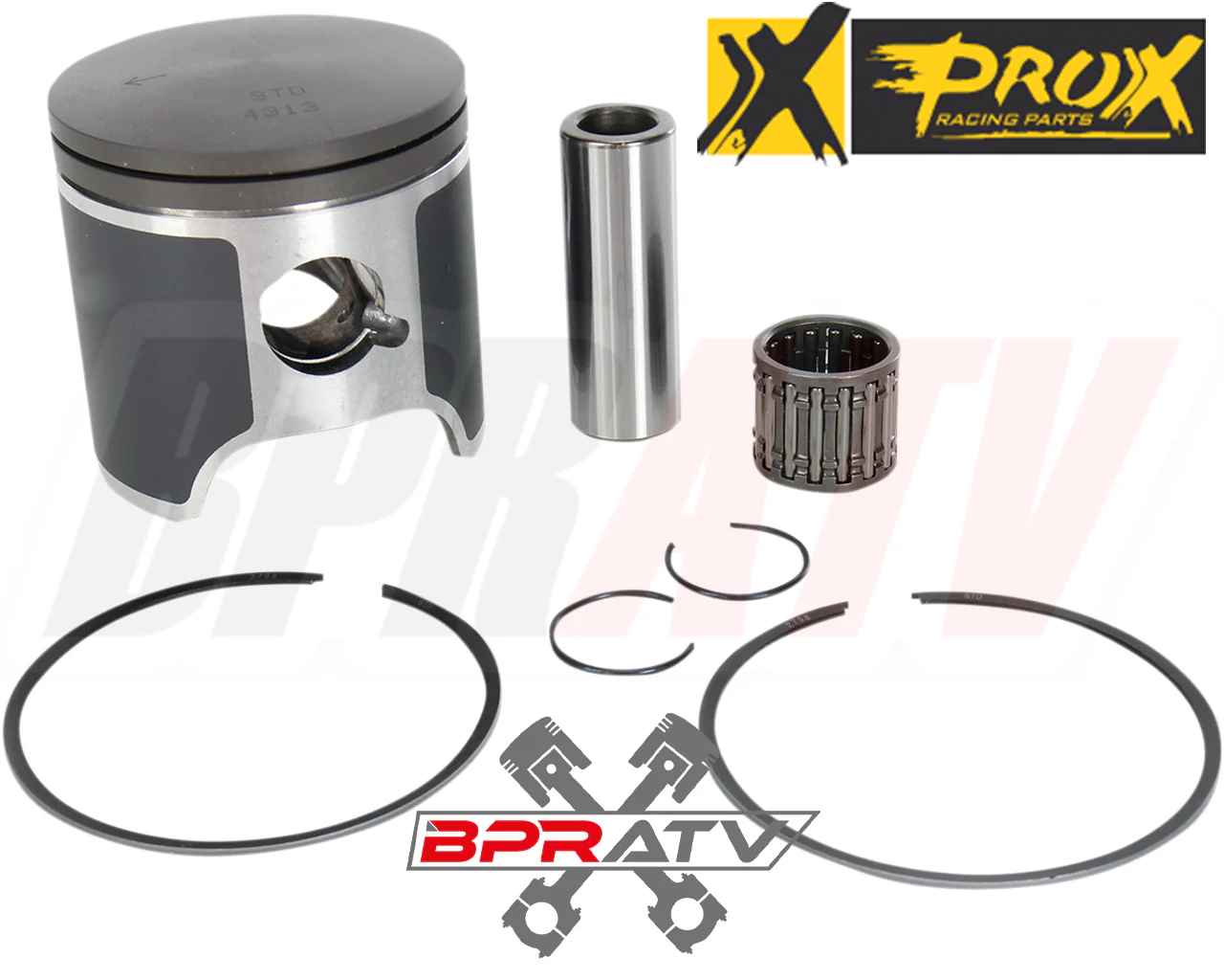 BPRATV Yamaha Banshee 66mm 370 Cylinder Pro X Pistons Gasket Top End Rebuild Kit - Image 12