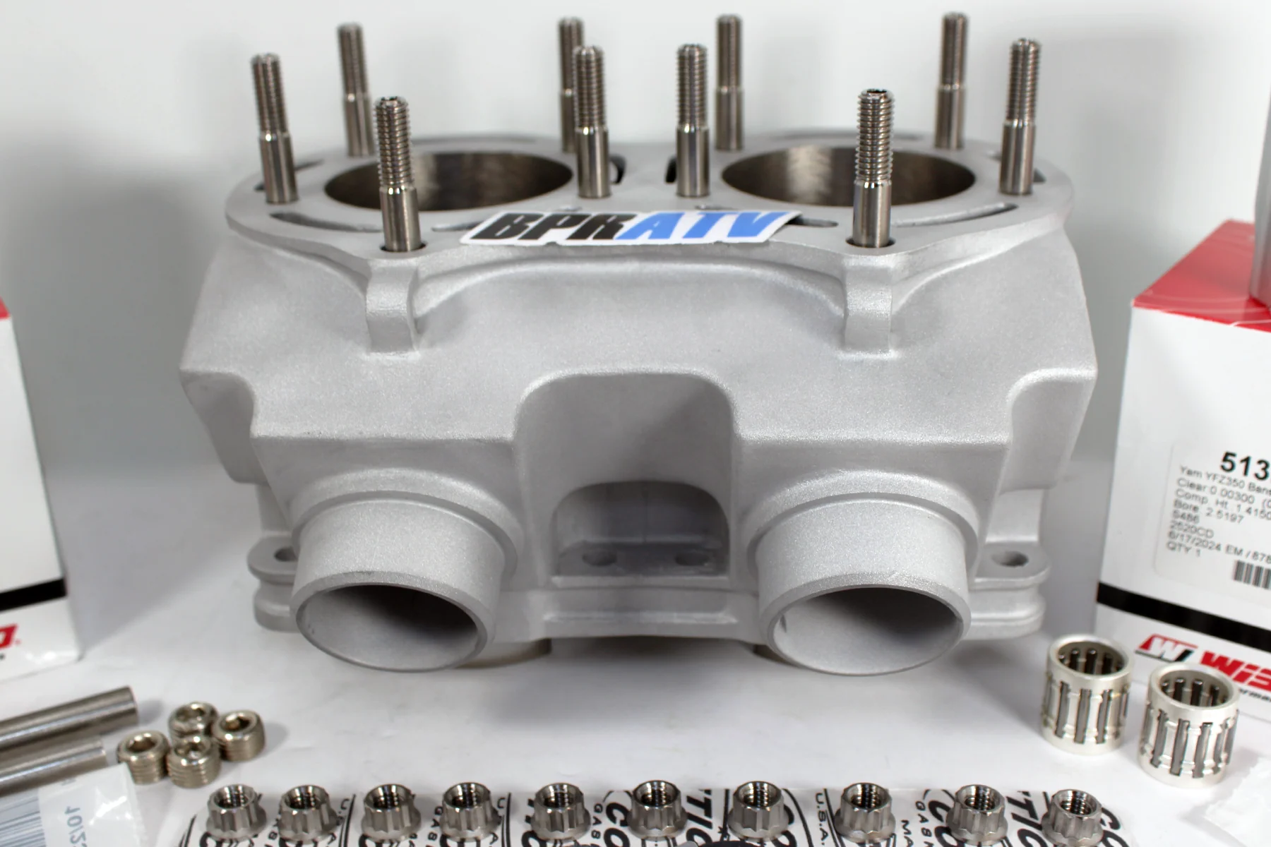 BPRATV Yamaha Banshee CPI CUB 64mm Pistons Stock Bore Cylinder Top End Rebuild - Image 16