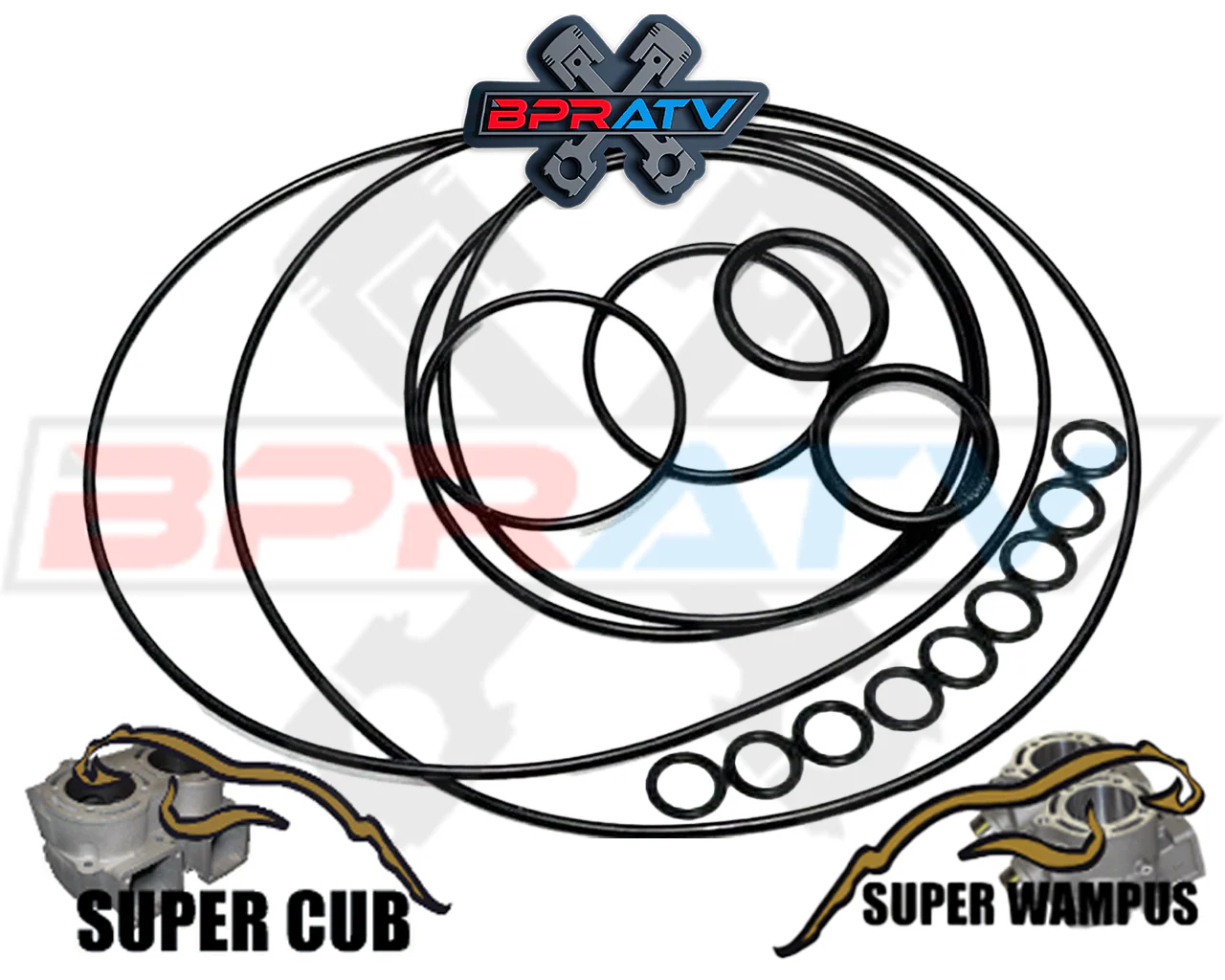BPRATV Yamaha Banshee SUPER CUB Head Oring Kit Domes O-rings O Rings Orings Set - Image 5