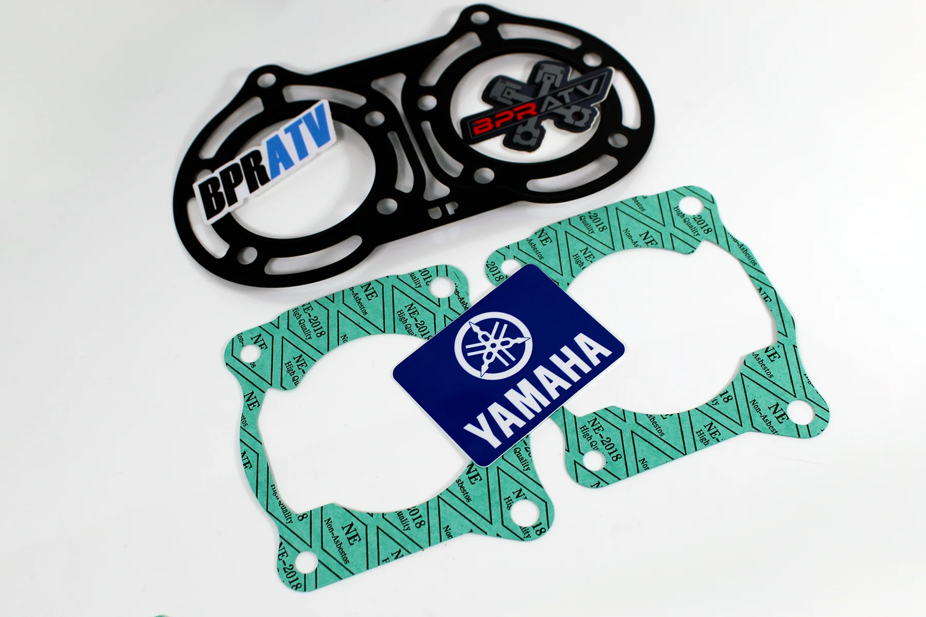 BPRATV Yamaha Banshee YFZ 350 Cylinder Pistons Steel Head Gasket Set Kit 64-66mm - Image 9
