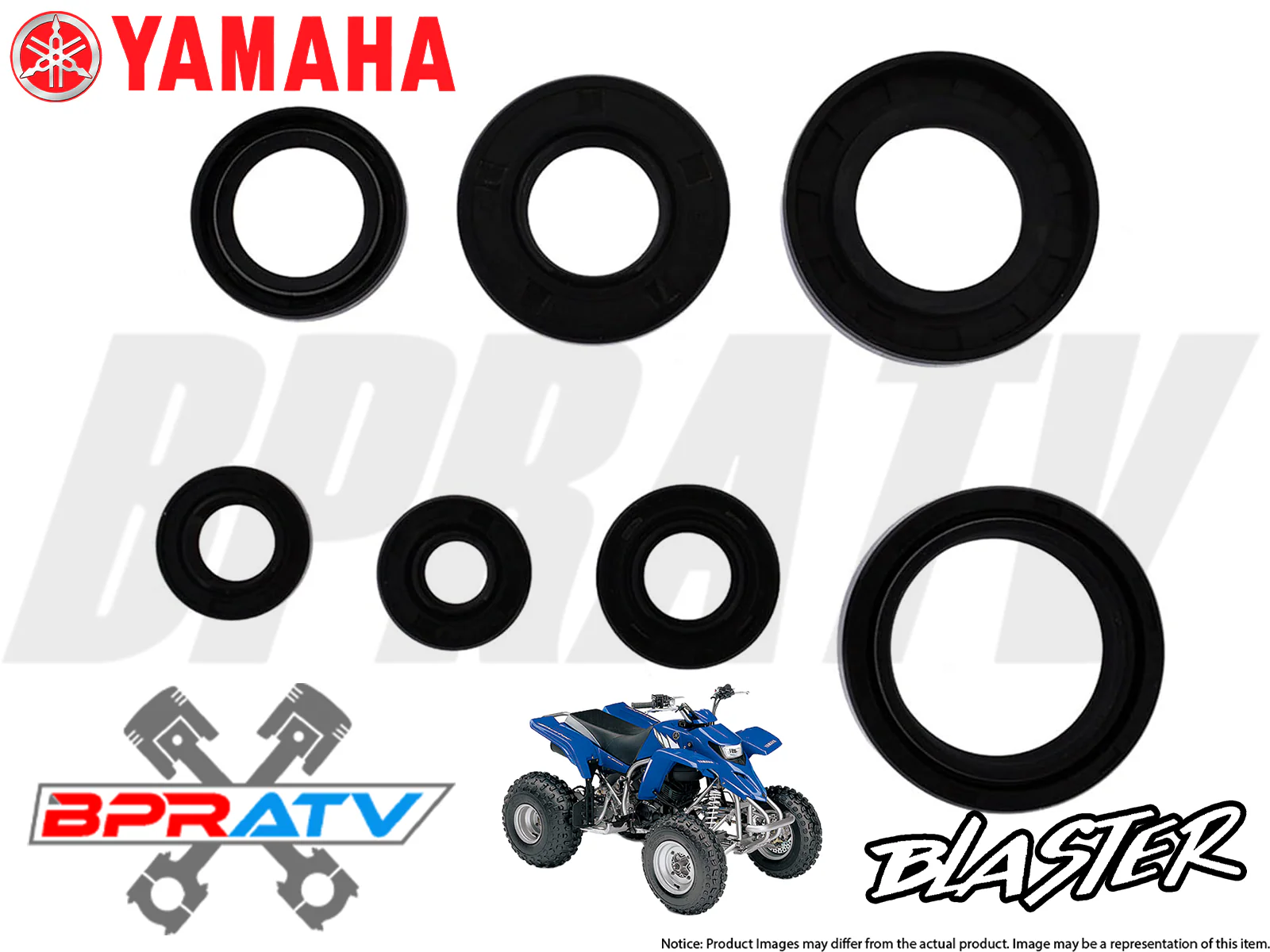 BPRATV Yamaha Blaster YFS 200 SKF Main Crankshaft Bearings Motor Engine Seal Kit - Image 13