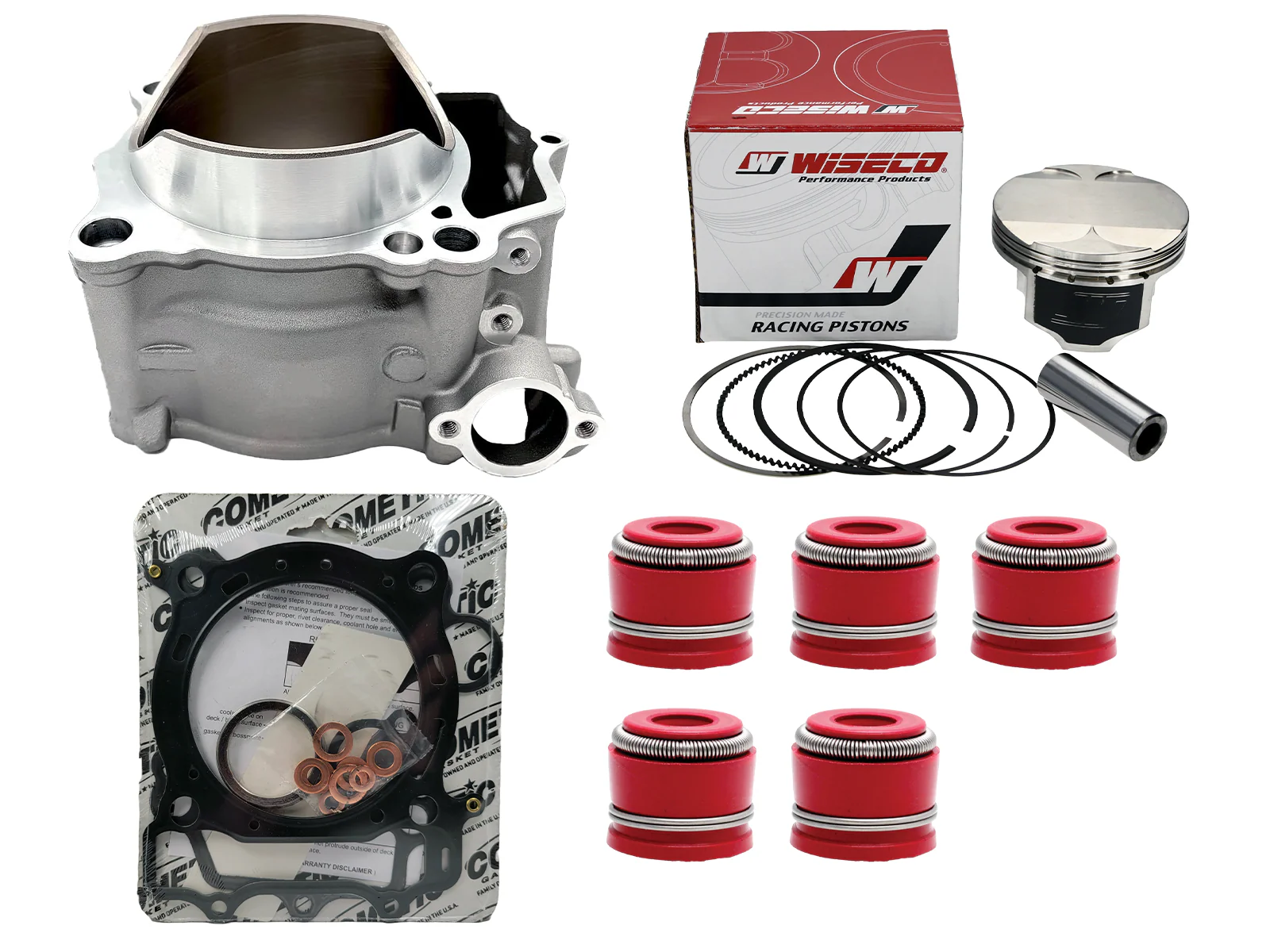 YFZ450R YFZ 450R Wiseco Pump Piston 98mm BIG BORE Cylinder Top End Rebuild Kit - Image 6