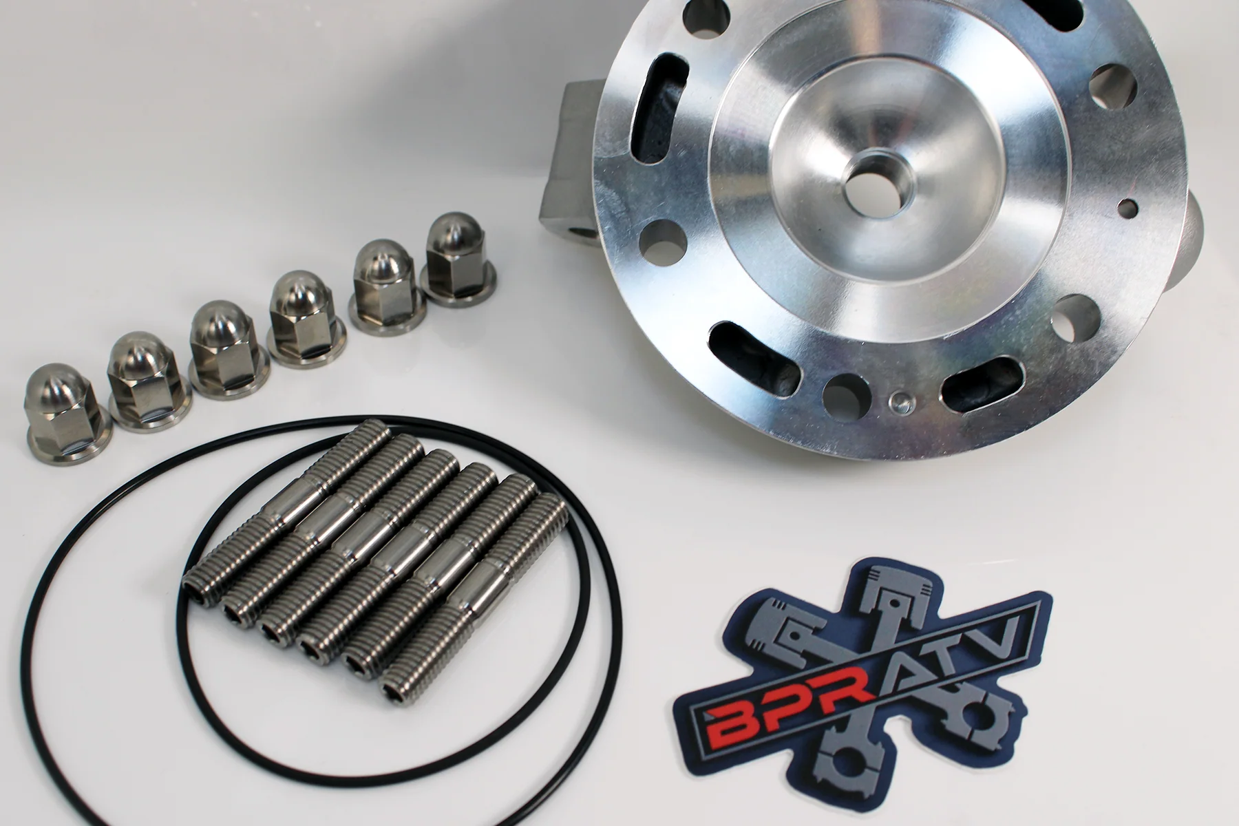 BPRATV YZ250 Stock Cylinder Head Kit Titanium Head Studs Acorn Nuts Rebuild Kit - Image 8