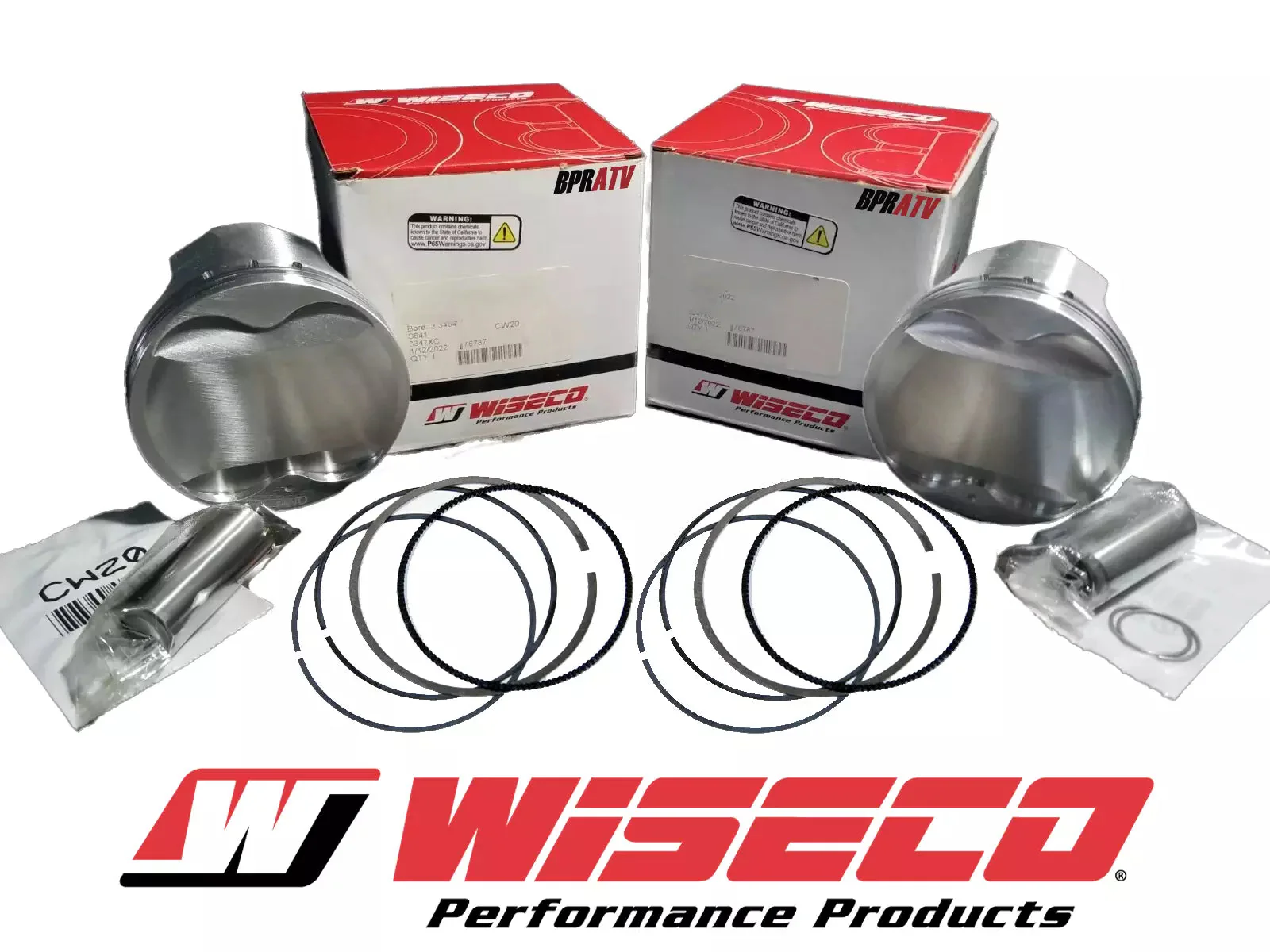 Brute Force 750 KVF750 Teryx 85mm Stock OEM Bore Wiseco Pistons Set Head Gaskets - Image 2