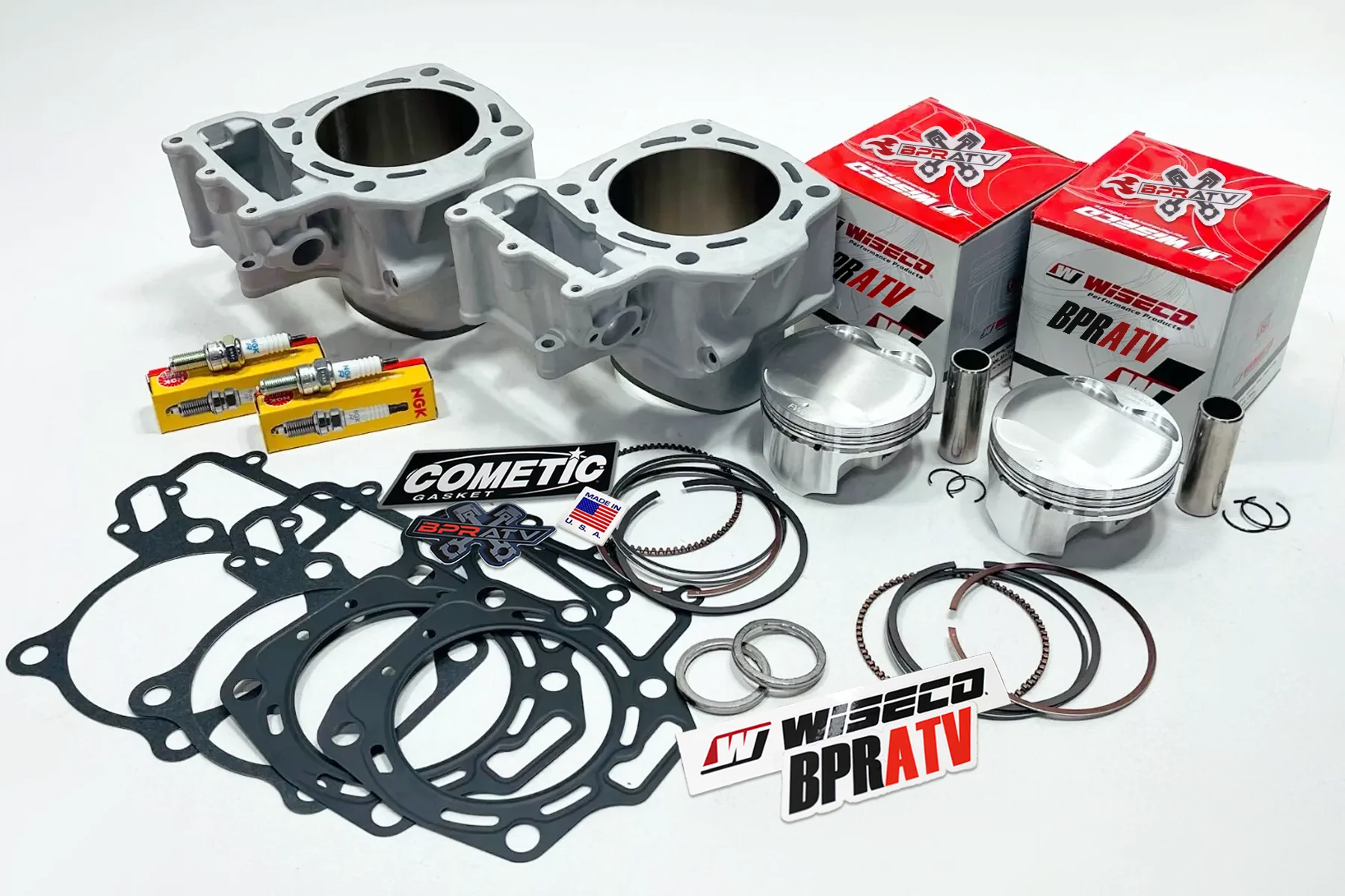 Brute Force Teryx 750 85mm Cylinders & Wiseco Pistons Engine Top End Rebuild Kit