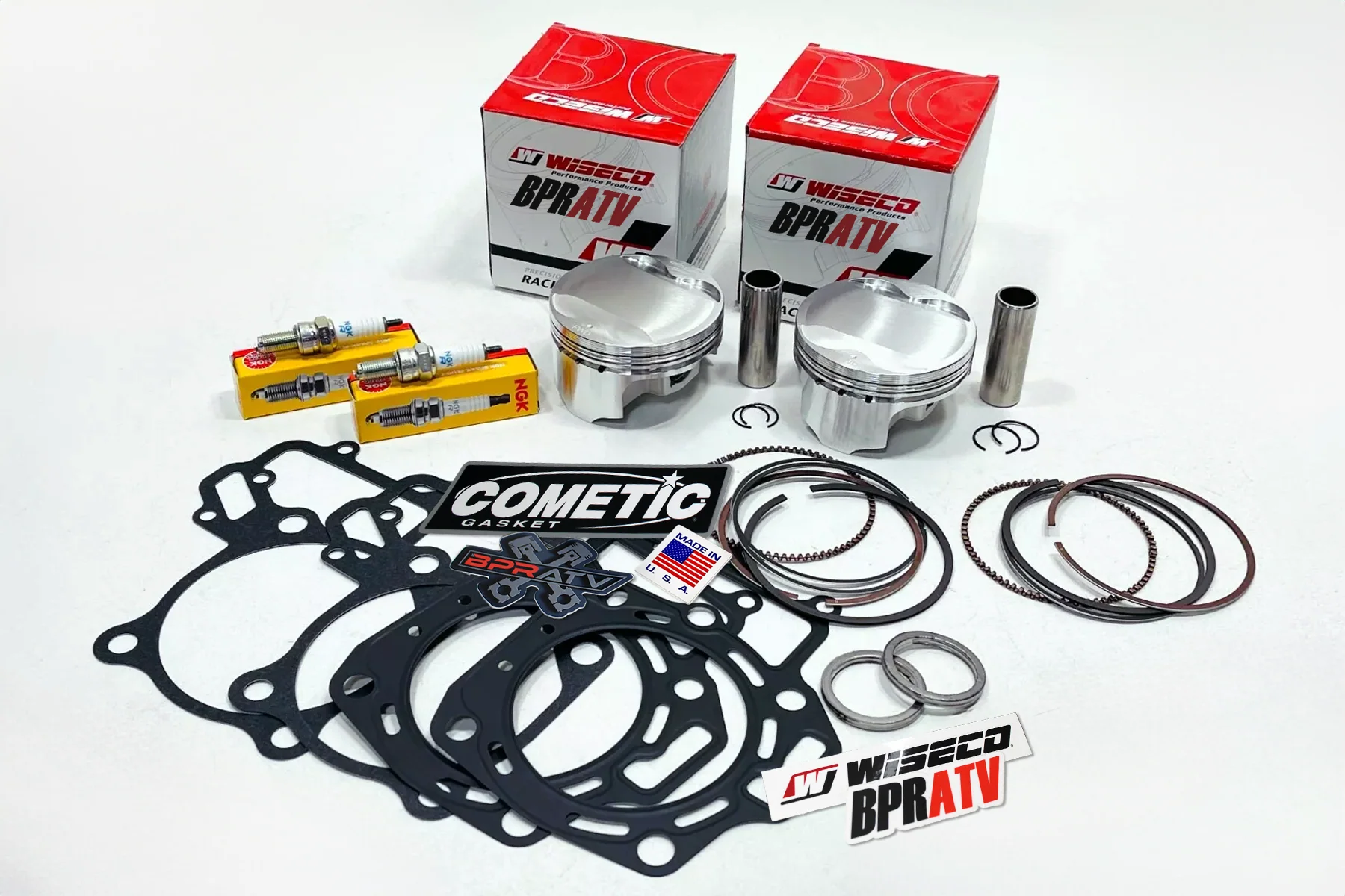 Brute Force Teryx 750 85mm Cylinders & Wiseco Pistons Engine Top End Rebuild Kit - Image 2