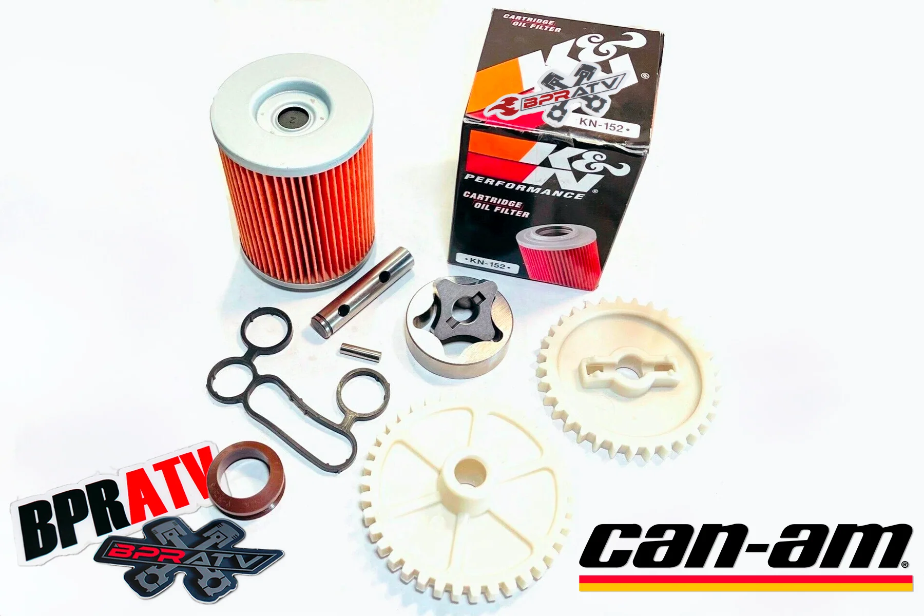 Can-Am 800 Oil Pump Shaft Rotor Gear Kit KN-152 Commander Maverick Rebuild K&N - Image 2