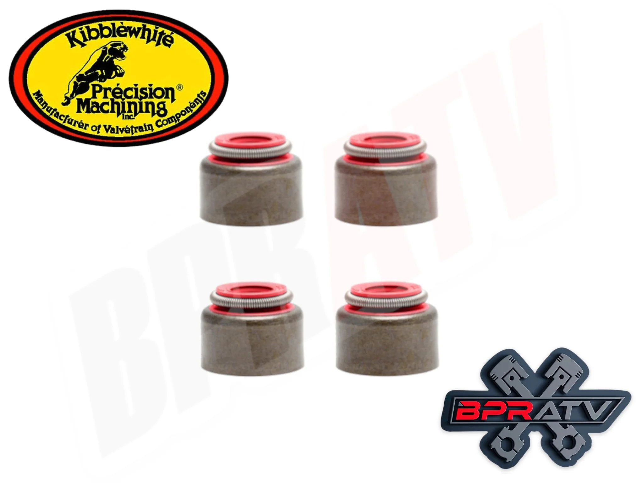 Can Am BRP DS450 DS 450 Kibblewhite RED Viton Valve Stem Guide Seals Seal 4 Four - Image 7