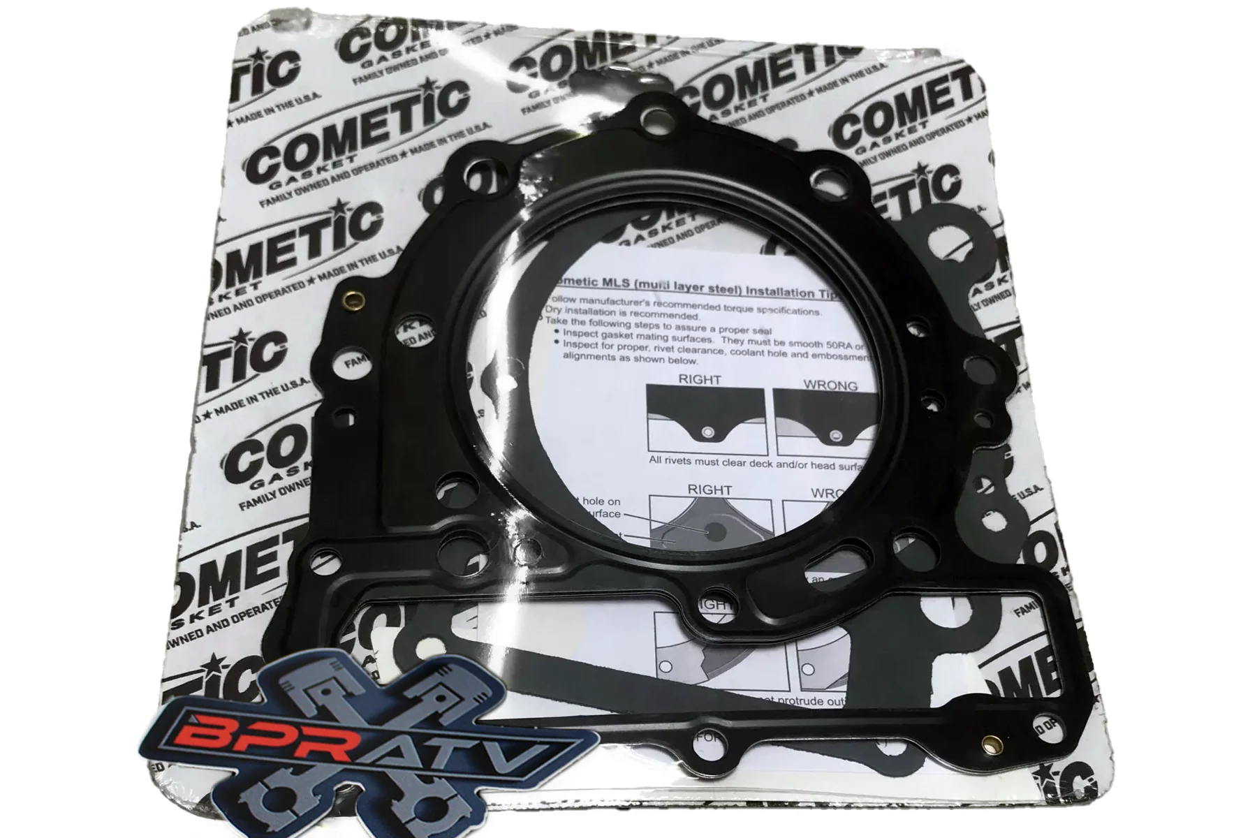 Can AM DS650 DS 650 100mm 11.5:1 Stock Bore JE Piston Cometic Top End Gasket Kit - Image 7