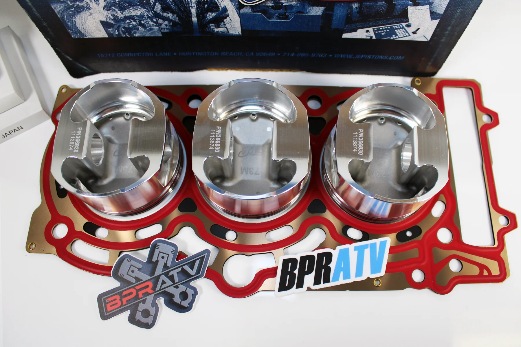 Can-Am Maverick X3 Turbo 17-25 JE Piston Set 9.5:1 MLS Head Gasket Forged In USA - Image 14