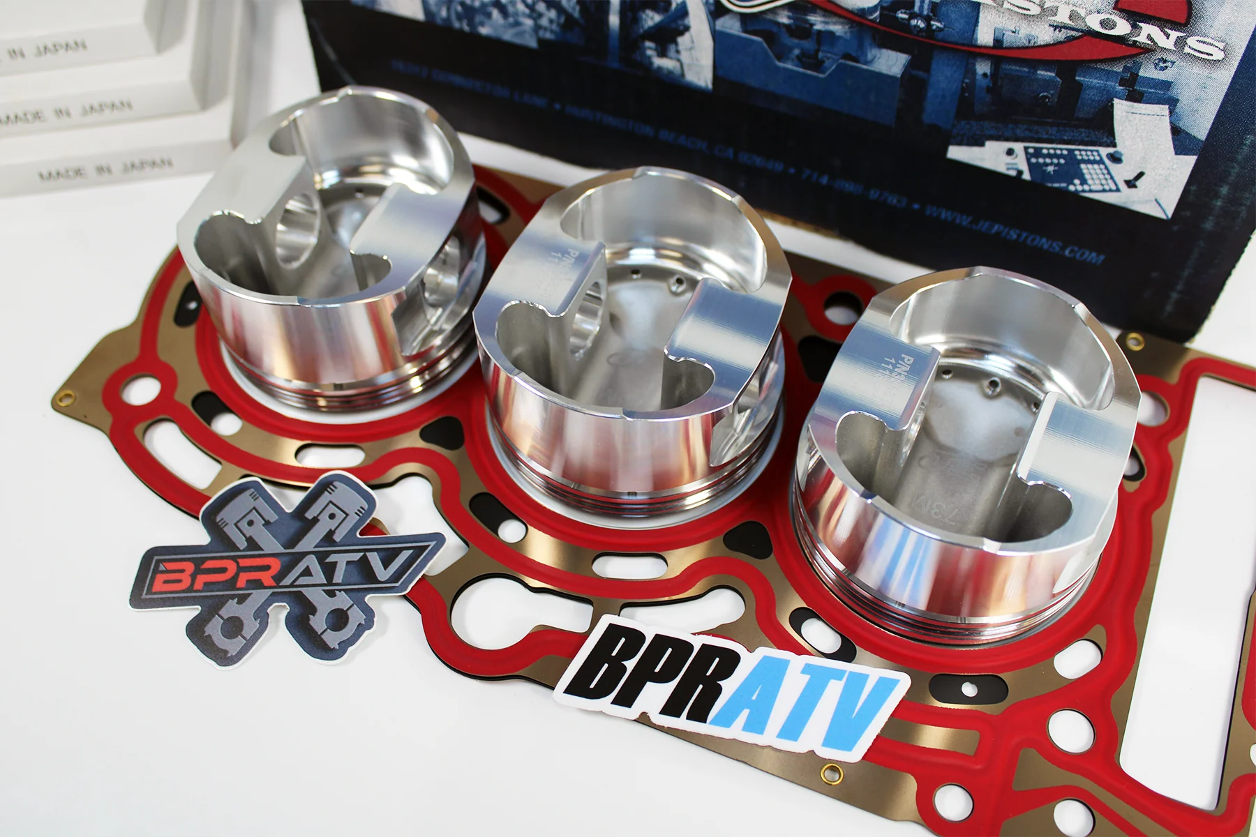 Can-Am Maverick X3 Turbo 17-25 JE Piston Set 9.5:1 MLS Head Gasket Forged In USA - Image 3