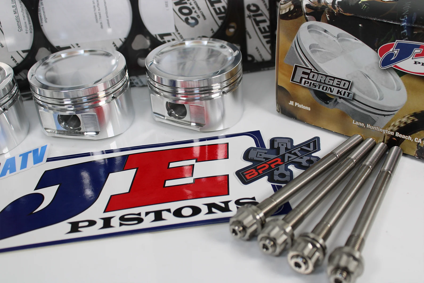 Can-Am X3 Turbo JE Piston Cometic Gasket BPRATV Titanium Studs 9.5:1 74mm Set US - Image 11