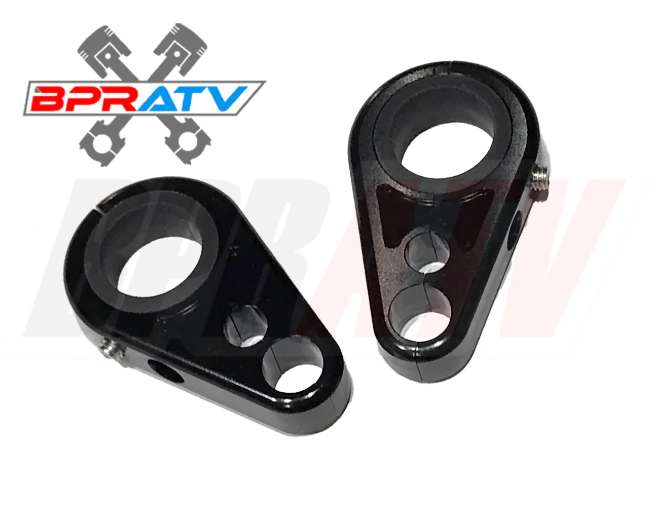 CNC Billet Black Front A-Arm Brake Line Clamps Honda TRX250R TRX 250R TRX450R ER - Image 3