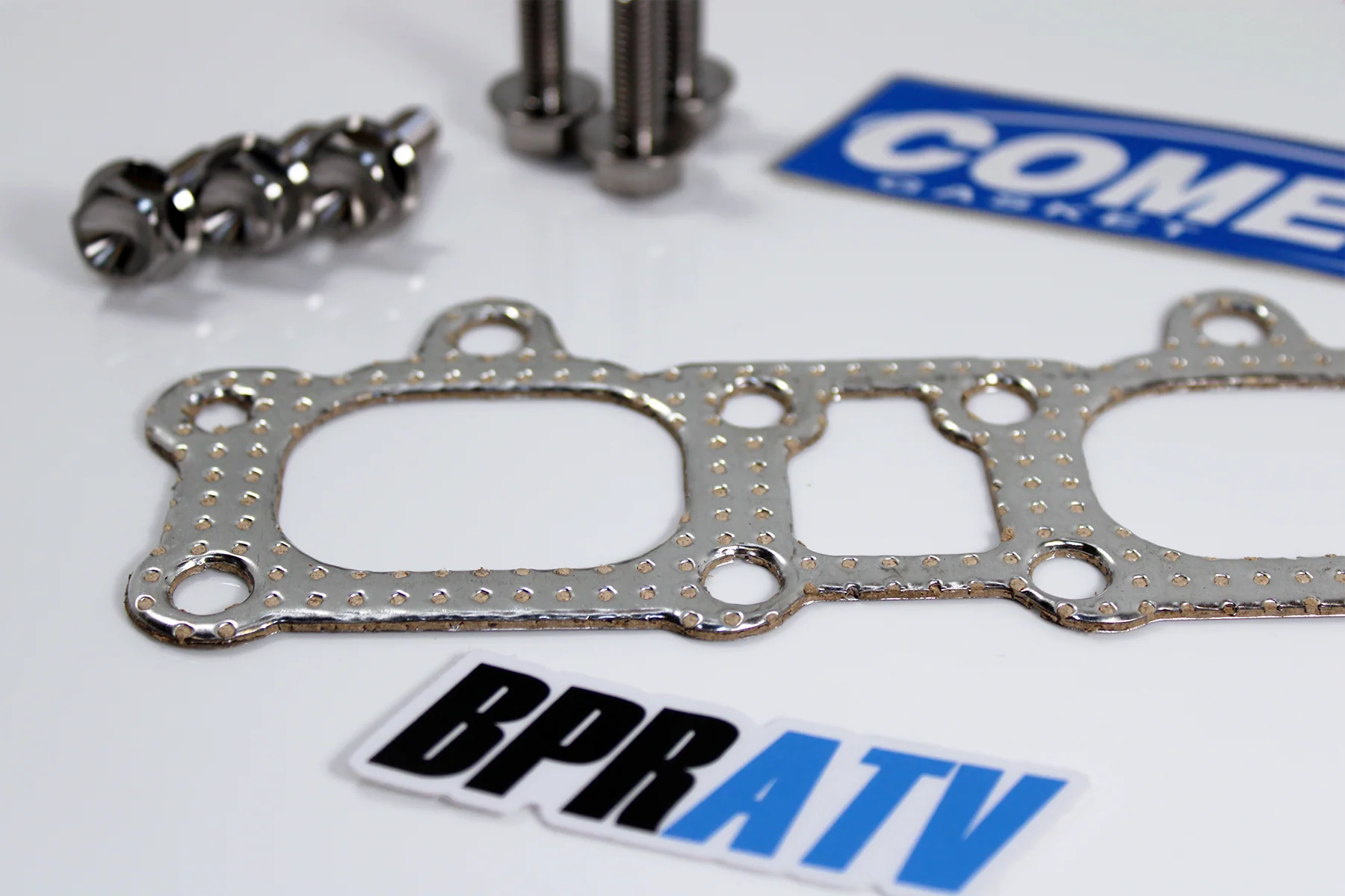 Cometic Manifold Exhaust Gasket Seal TITANIUM Bolts Polaris RZR XP 1000 3610184 - Image 10