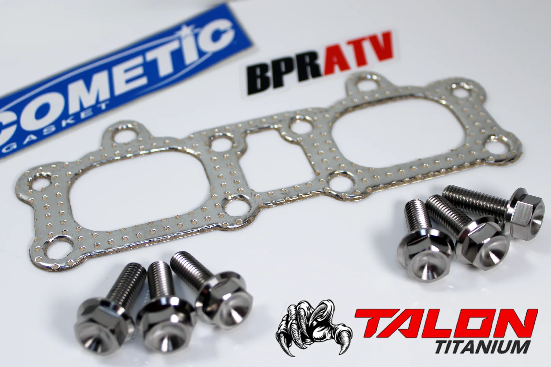Cometic Polaris RZR 1000 Ranger XP 900 Exhaust Manifold Gasket Titanium Bolt Kit - Image 14