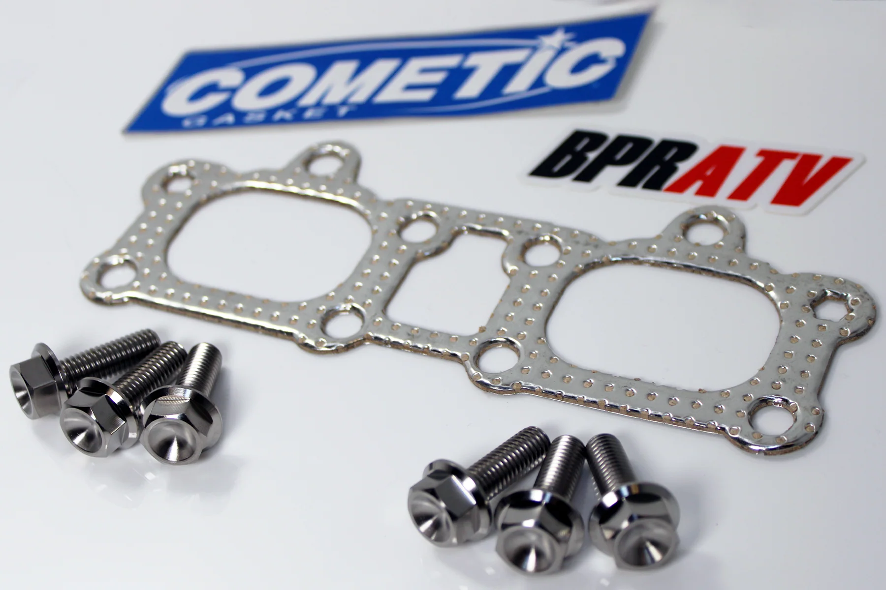 Cometic Polaris RZR 1000 Ranger XP 900 Exhaust Manifold Gasket Titanium Bolt Kit - Image 20