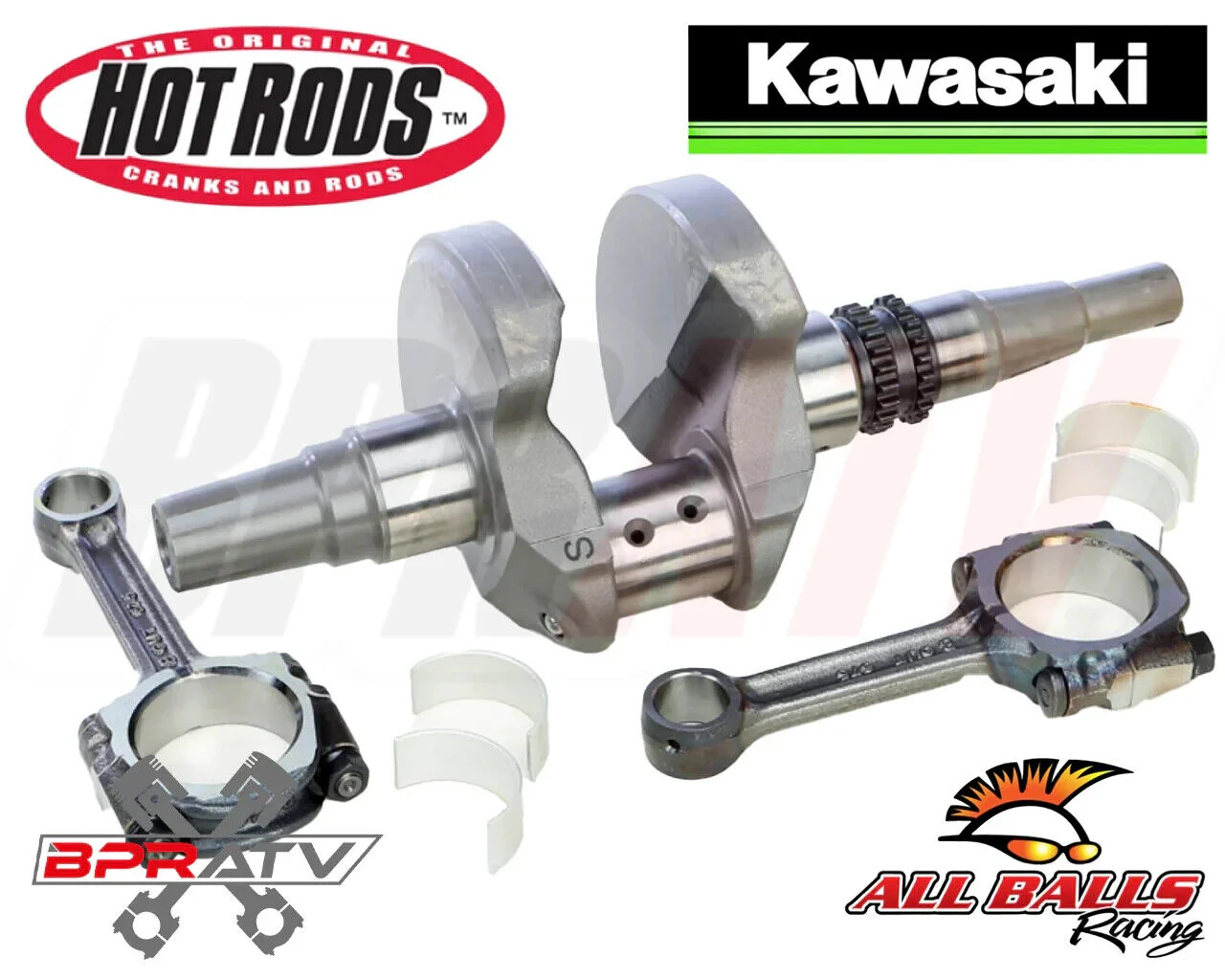 Brute Force 750 EPS 2012-2020 Complete Bottom End Crank Kit Chains Bearings NGK - Image 5