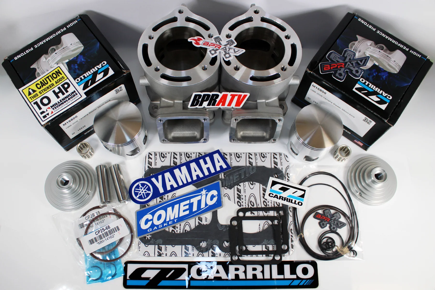 Banshee 421cc ARES 68mm Athena Style Cylinders CP Carrillo Pistons Stroker Crank - Image 13