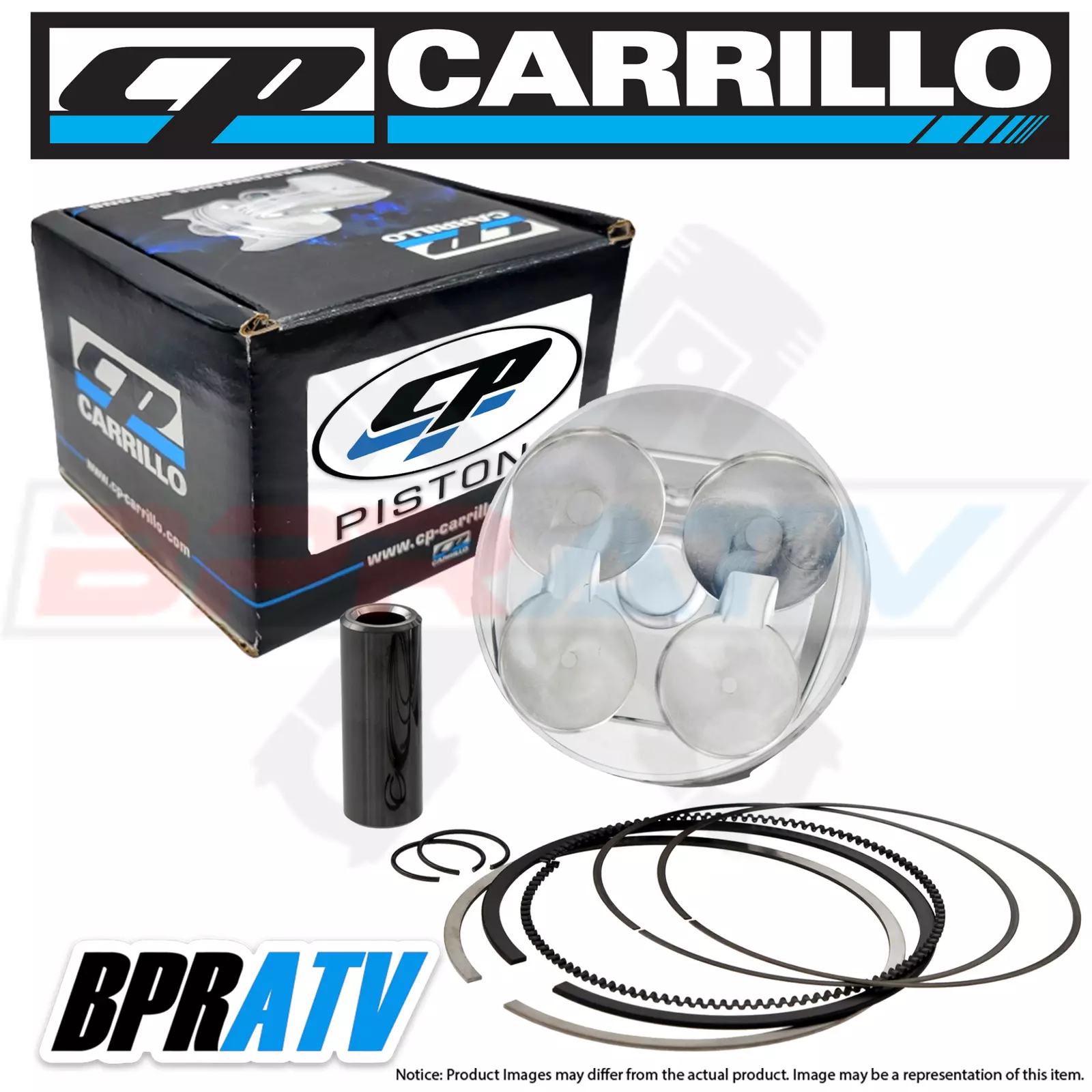 CP Carrillo 04-25 Yamaha YFZ450 14:1 95mm Bore Platinum Long Rod Pro Race Piston - Image 3