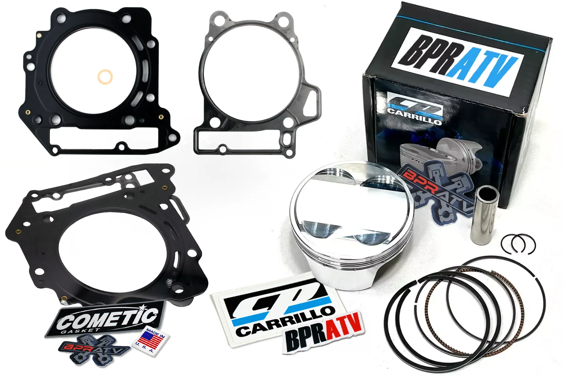 CP Carrillo CP Piston Kit Can Am DS450 97mm 13.6 Cometic Top End Gasket Kit USA