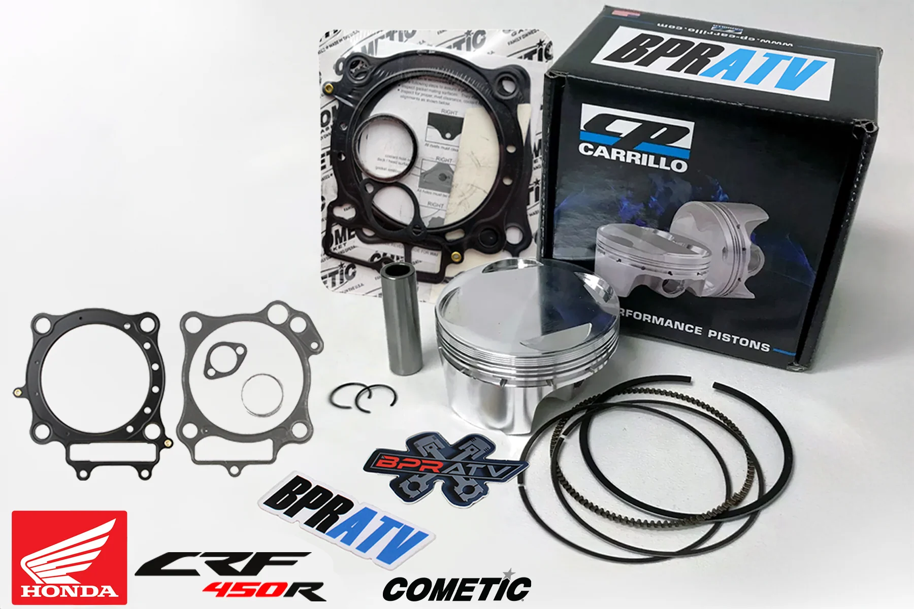 CP Carrillo Piston Cometic Kit Honda CRF450R RX RWE 17+ 14.3:1 DLC Pin Race Coat - Image 12