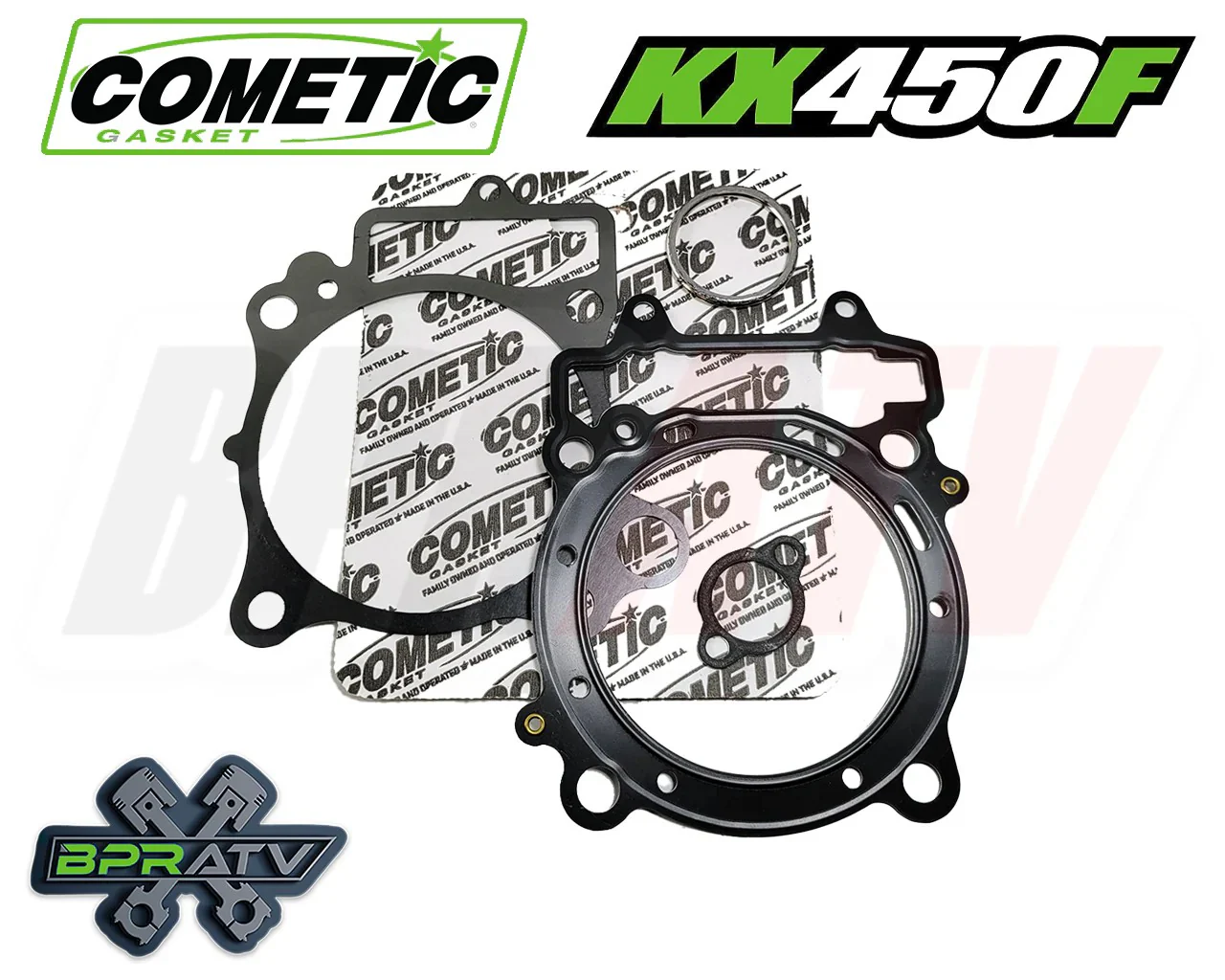 04-08 Kawasaki KX450F KX 450F 96mm Stock Bore 13.5:1 CP Piston Gaskets Top End - Image 4