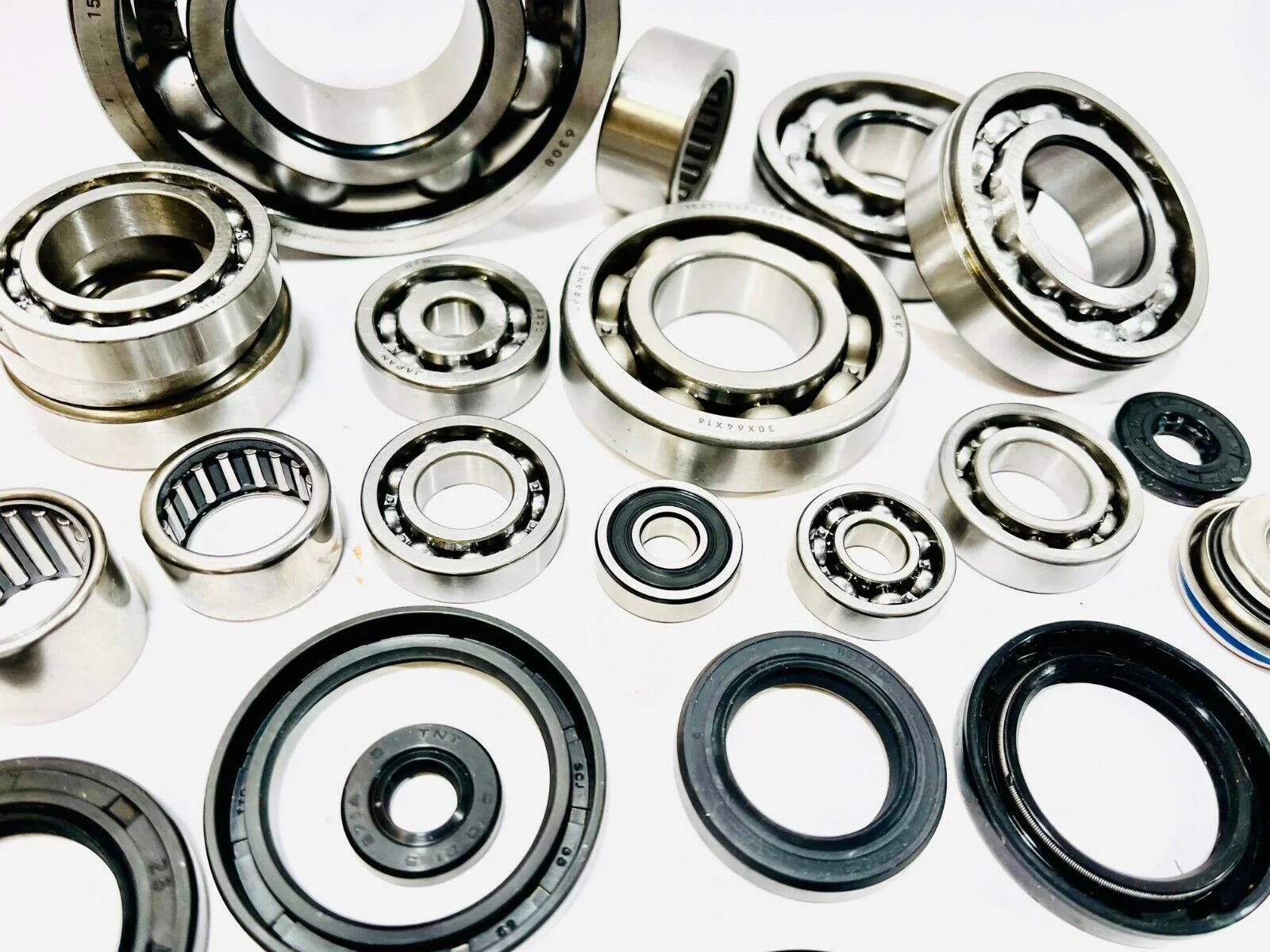 CR500R CR 500R Wheel Crank Bearings Complete Bottom End Motor Engine Bearing Kit - Image 4