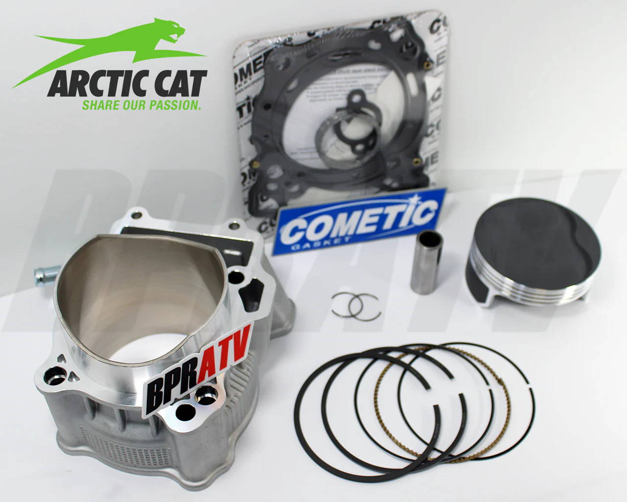 Cylinder Piston Gaskets Big Bore Top End Rebuild Kit for Arctic Cat 400 DVX 400 - Image 3