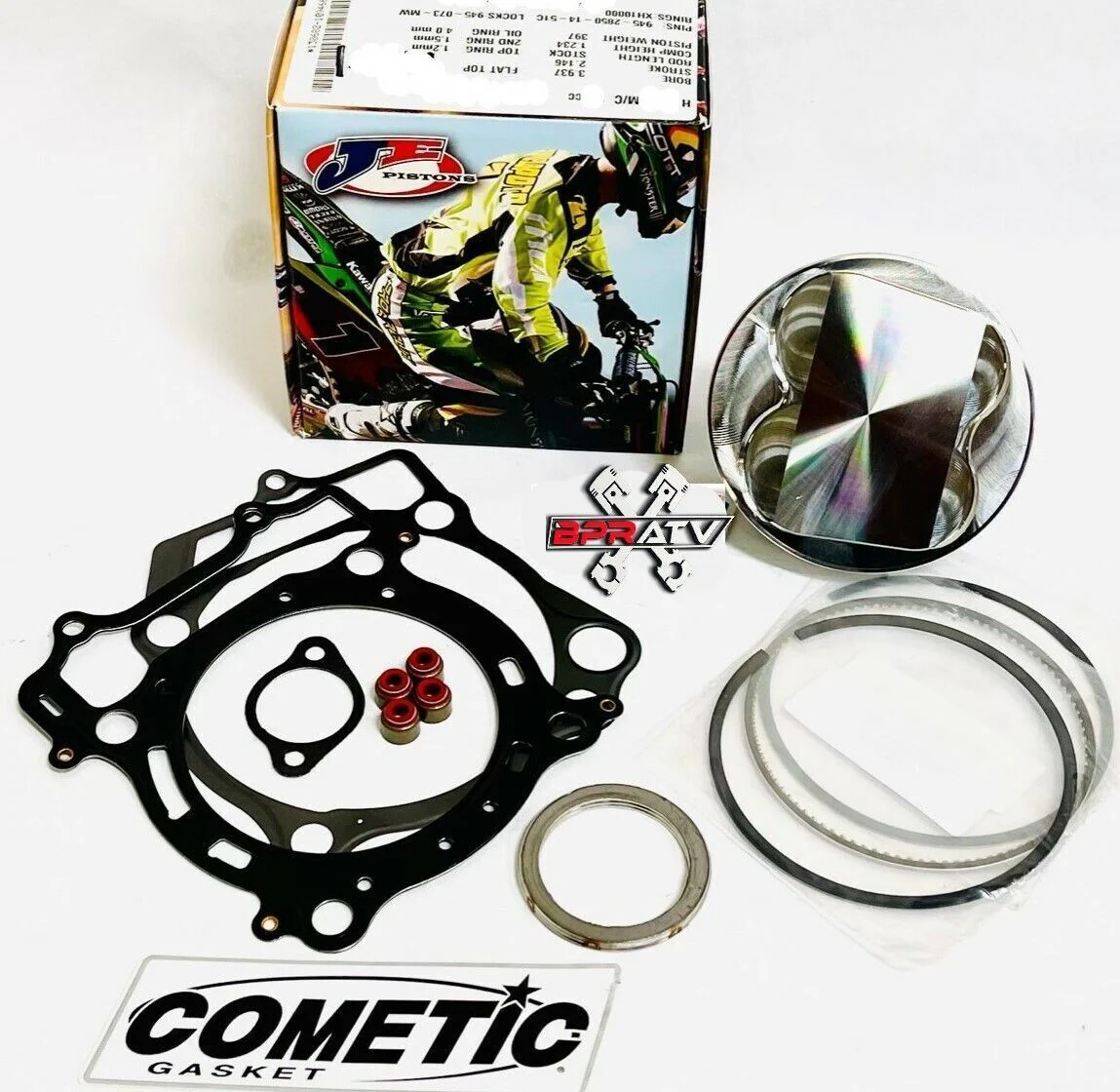 DS650 DS Baja 650 650X Big Bore Piston 105mm JE +5 Overbore Cometic Gasket Kit - Image 2
