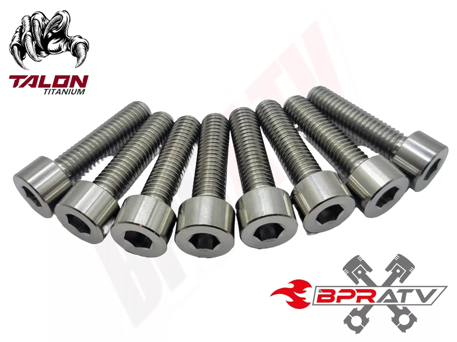 GSX1300R Hayabusa Titanium Exhaust Bolts Grade 5 Ti Head Pipe Bolt Kit Set of 8 - Image 3