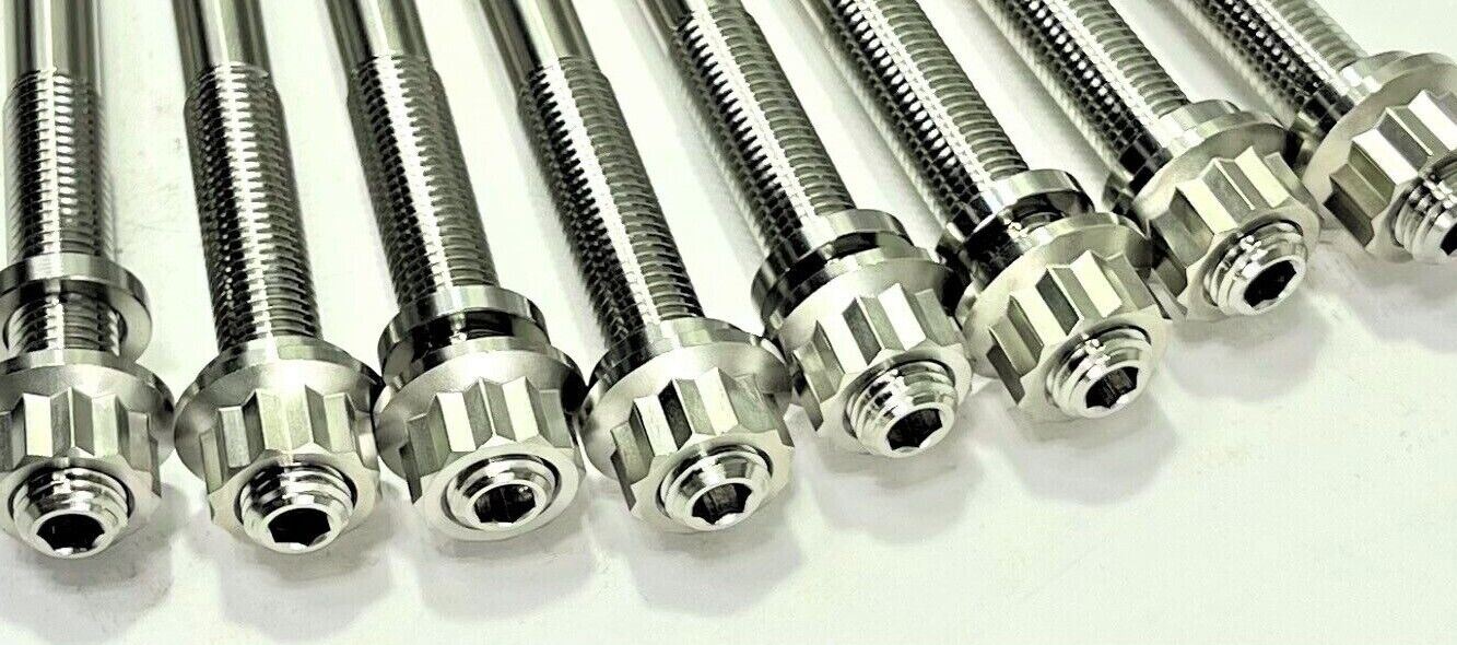 GSXR 1300R Hayabusa Titanium Head Studs Best Strongest Ti Cylinder Stud Bolt Kit - Image 5