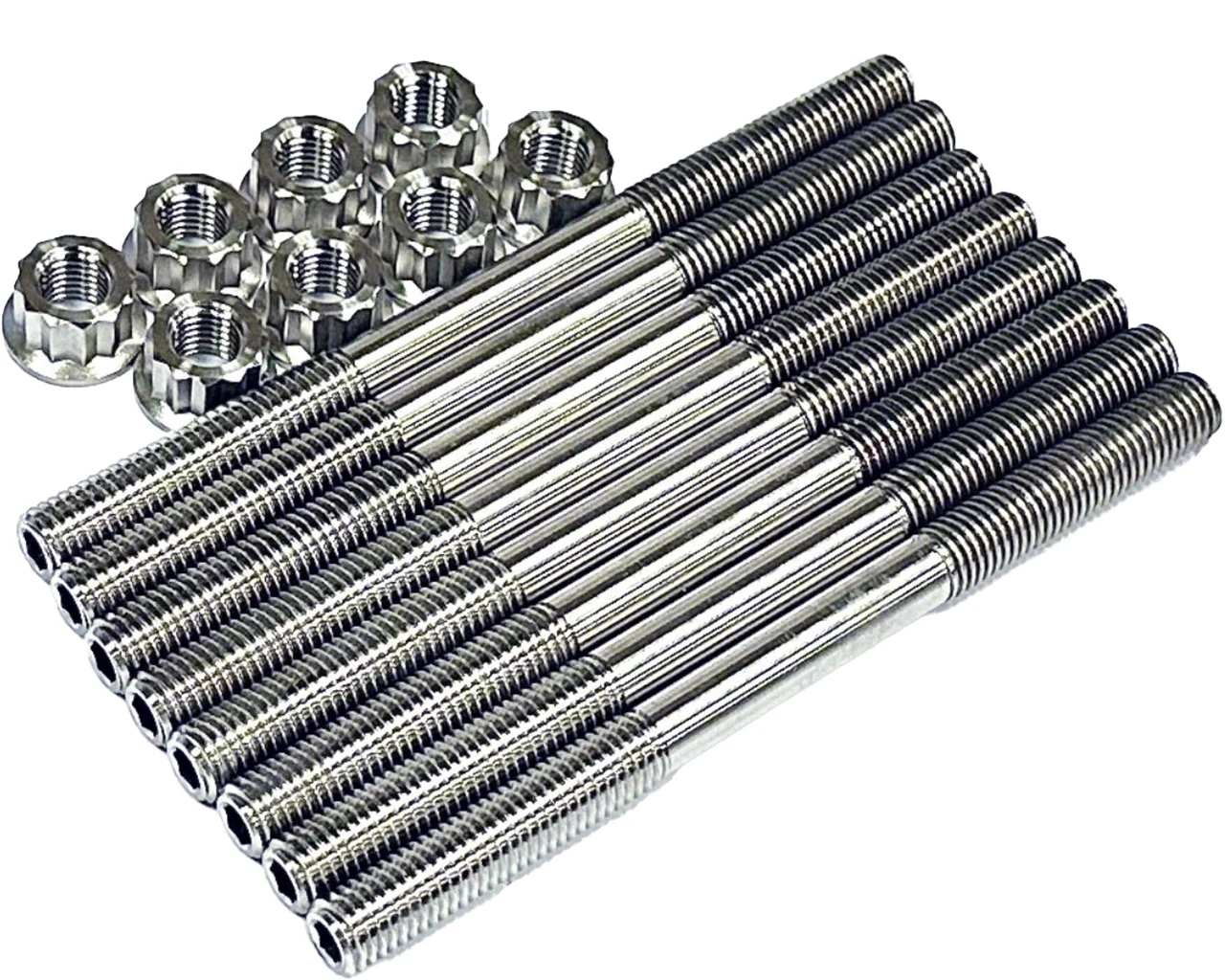 GSXR 1300R Hayabusa Titanium Head Studs Best Strongest Ti Cylinder Stud Bolt Kit - Image 8