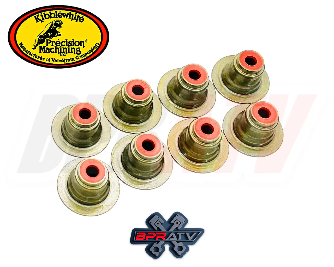 Harley Davidson Milwaukee Eight M8 Kibblewhite RED Viton Valve Stem Seals 8 Pack - Image 2