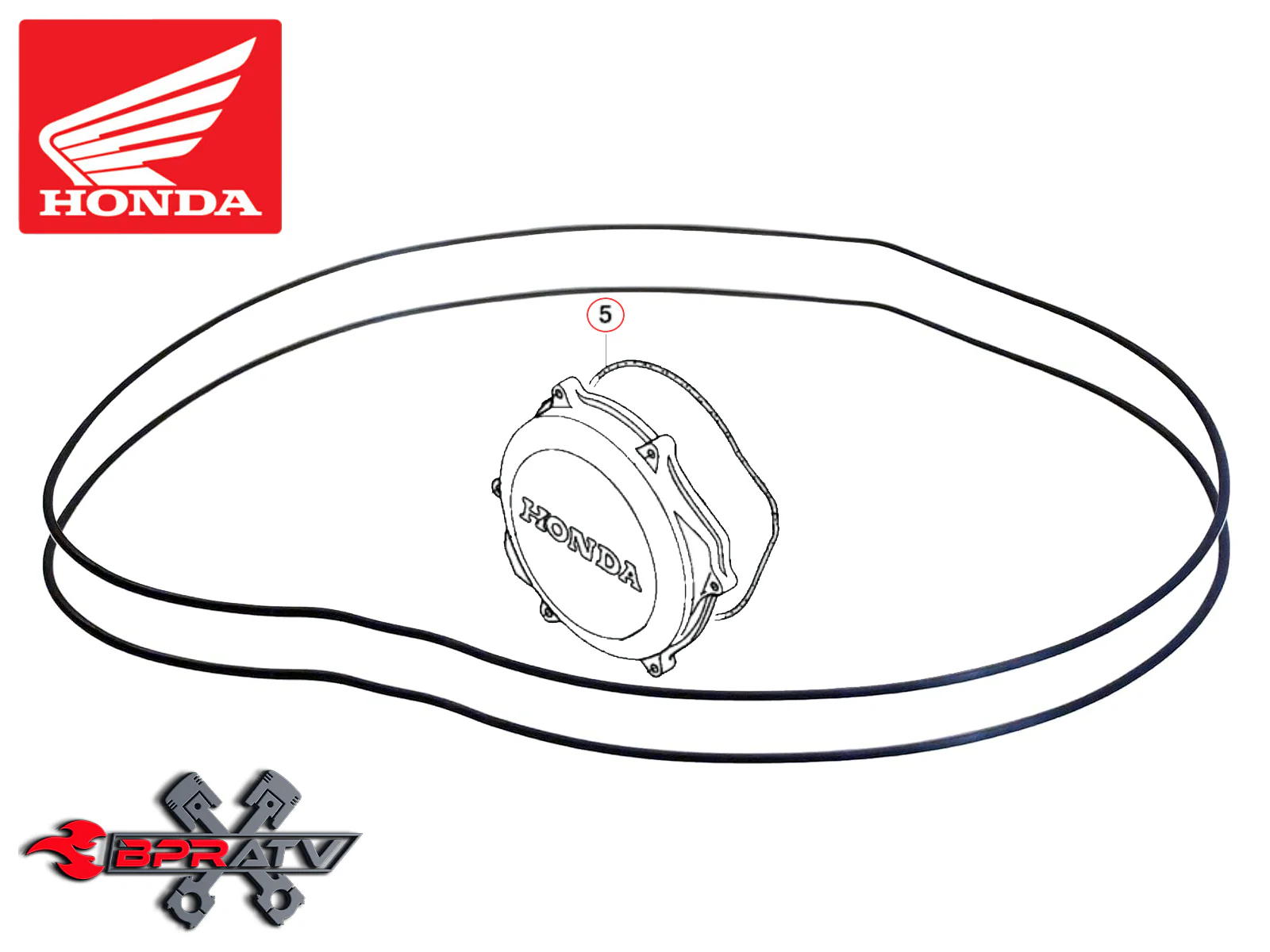 Hinson Clutch Cover Billet BILLETPROOF Honda CRF450R CRF 450R C224 (2002 - 2018) - Image 10