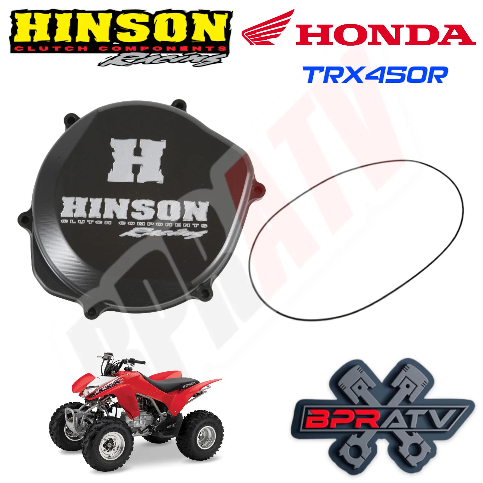 Hinson Clutch Cover Billet BILLETPROOF Honda TRX450R TRX 450ER C224 (2004-2014) - Image 16