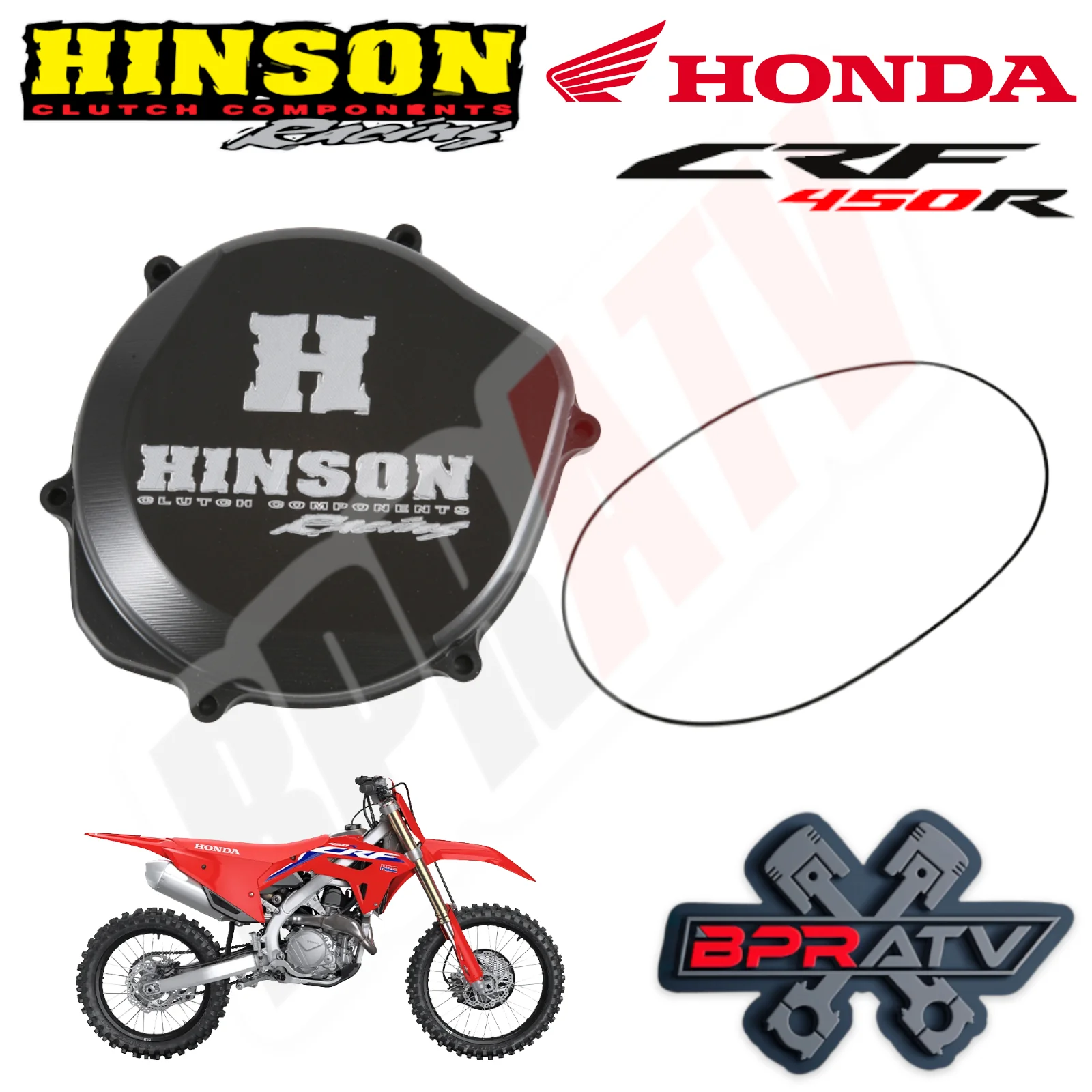 Hinson Clutch Cover Billet BILLETPROOF Honda TRX450R TRX 450ER C224 (2004-2014) - Image 17