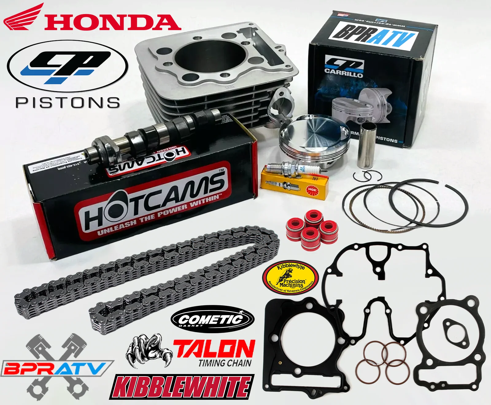 Honda 400EX 400X 87mm 416cc CP 11 Pump Gas Big Bore Cylinder Stage 2 Hot Cam Kit - Image 2