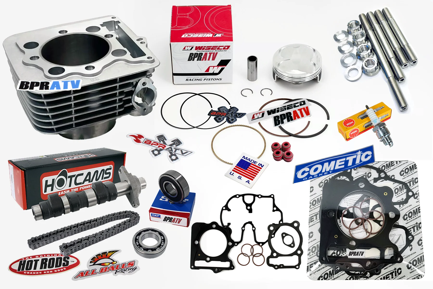 Honda 400EX 400X 88mm +3 Big Bore Kit Stage 2 Cam 426cc Top End Rebuild 2 Hotcam