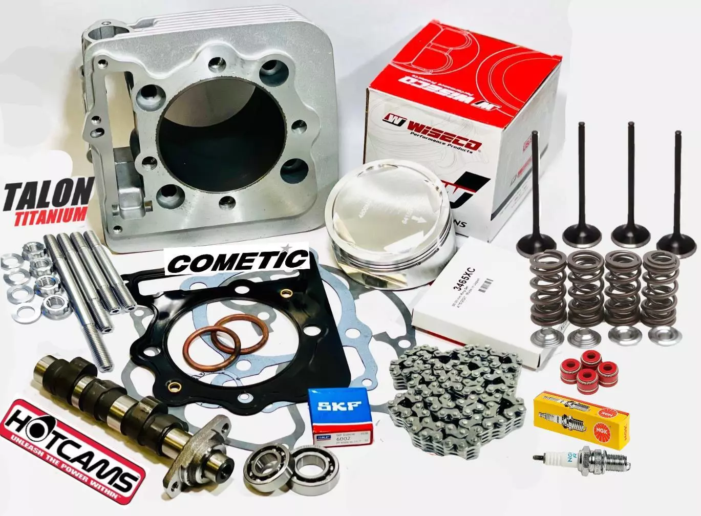 Honda 400EX 400X 89mm 440cc Big Bore Kit Valves Springs Hot Cams Stage 3 Hotcams - Image 2