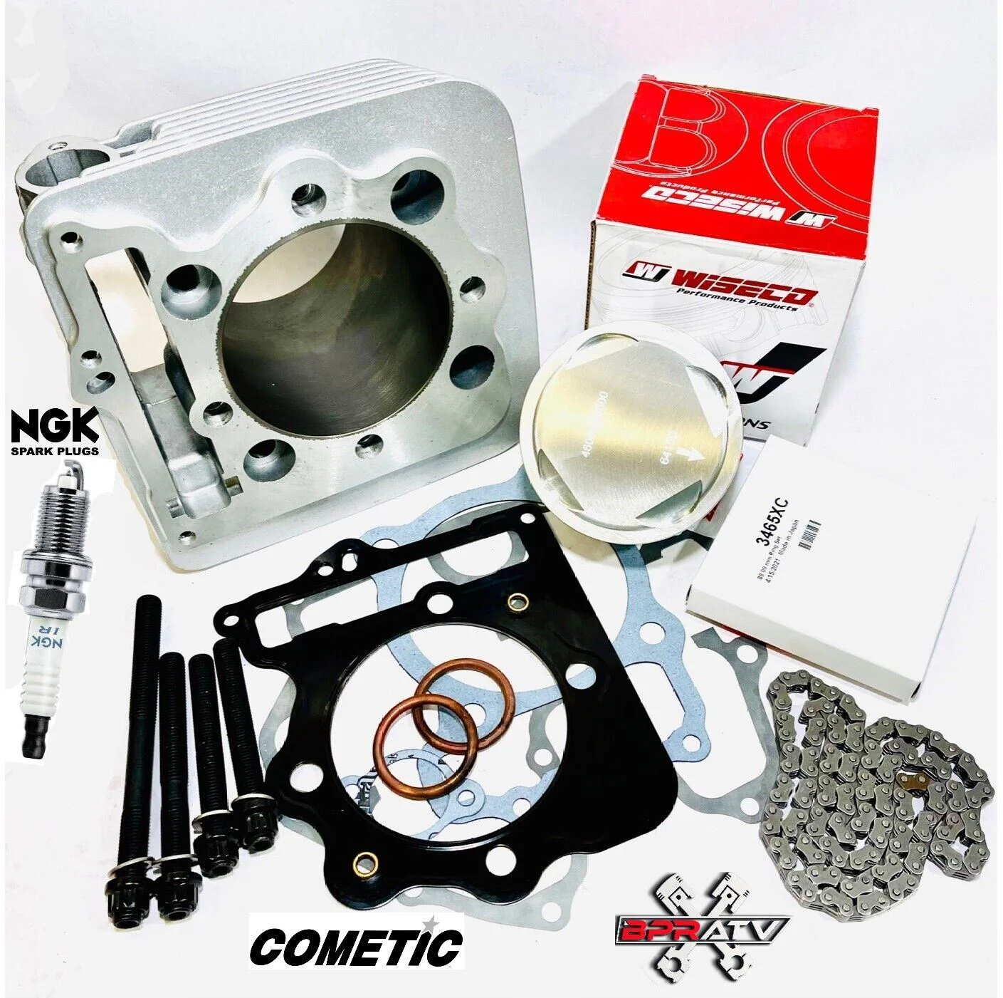 Honda 400EX 400X XR400 87mm Big Bore Kit +2mm Cylinder 416 Top End Rebuild Parts - Image 15