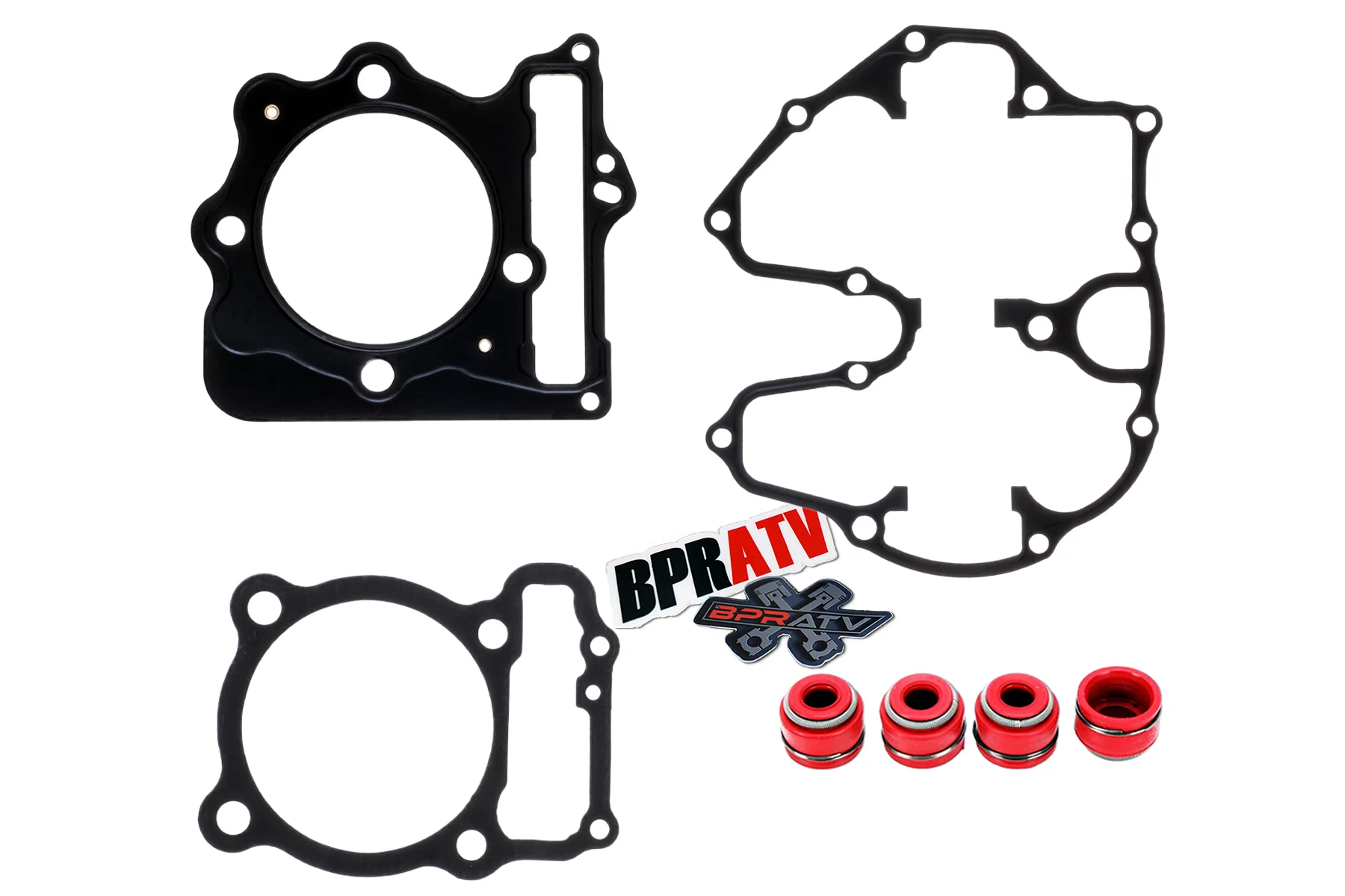 Honda 400EX 400X XR400R Kibblewhite Valves Red Viton Seals Stock Top End Gaskets - Image 4
