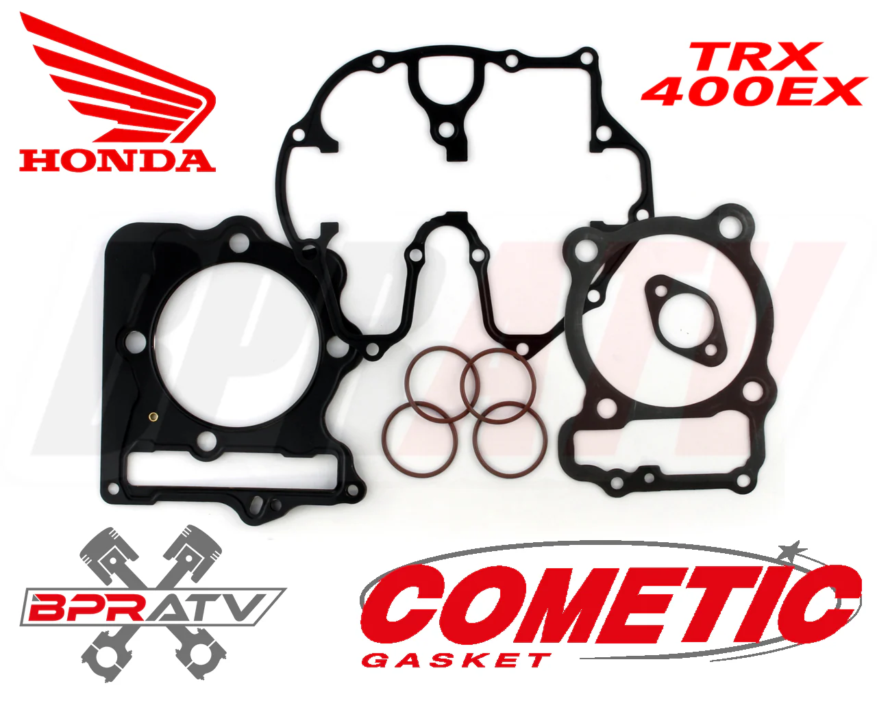 Honda 400EX 86 87 88 89 mm Big Bore 416 426 440 Cometic Top End Gasket Kit C7826 - Image 2