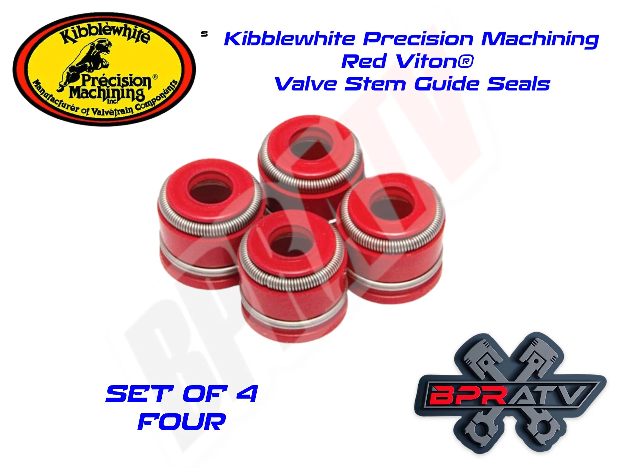 Honda 400EX 86 87 88 89 mm Big Bore Cometic Top End Gasket Kibblewhite RED Seals - Image 11