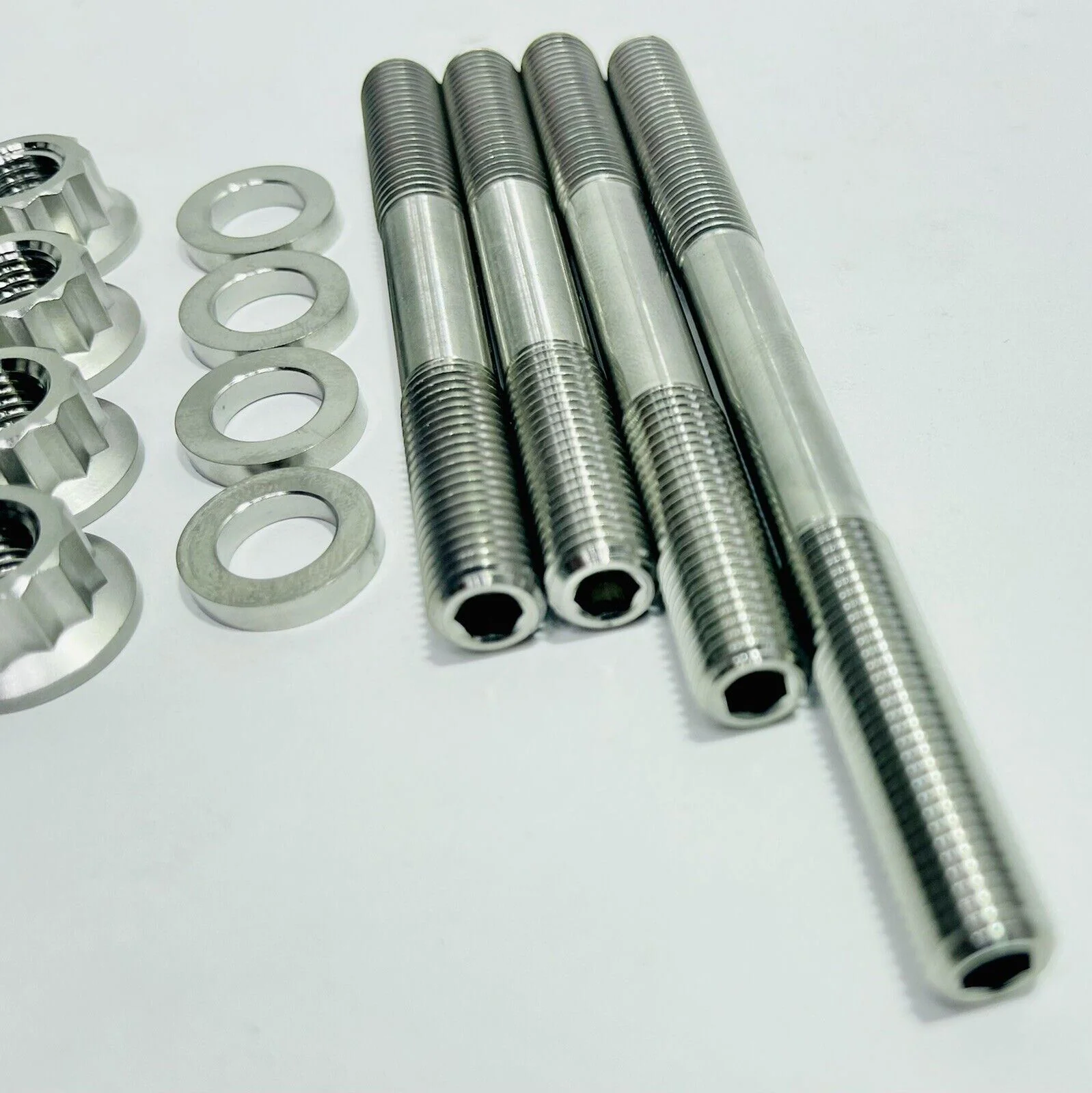 Honda 96-04 XR400R Ti Cylinder Head Studs Strongest Heavy Duty Titanium Stud Kit - Image 2