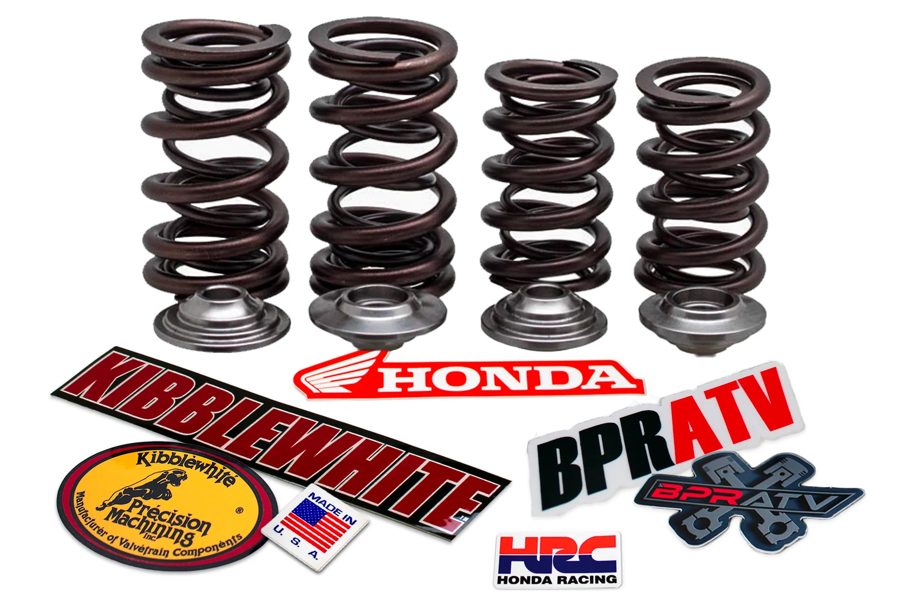 Honda ATC350X 1985 1986 Kibblewhite Valves Valve Spring Kit + Titanium Retainers - Image 2